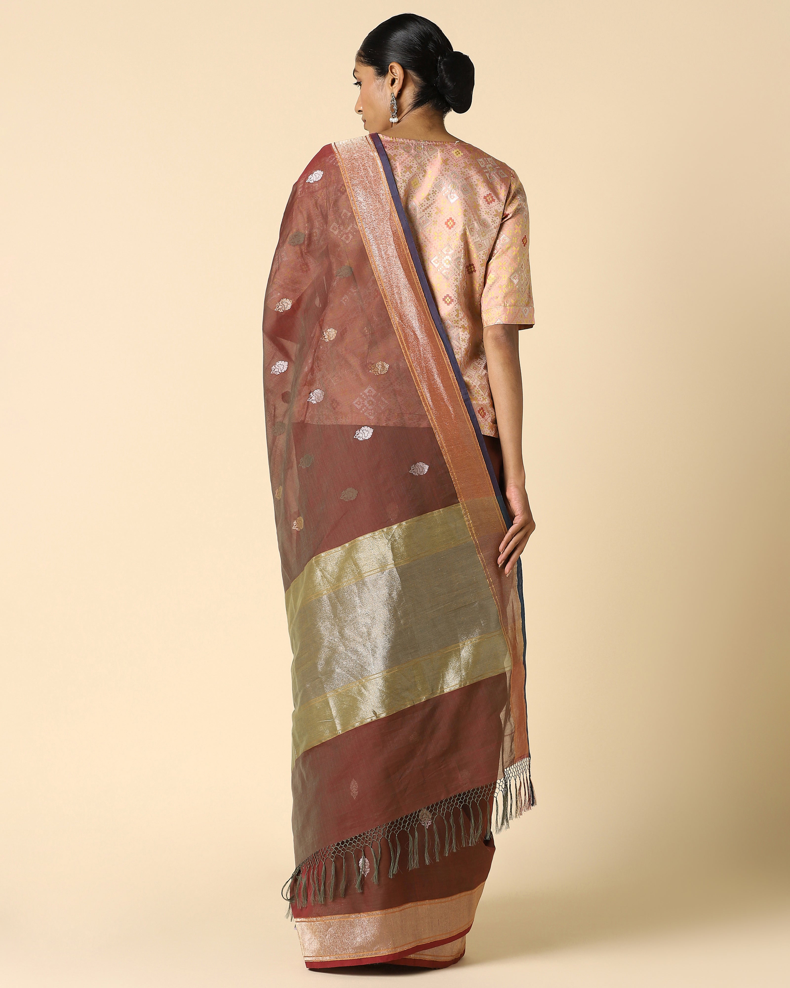 Haira Banarasi Kadwa Cotton Saree