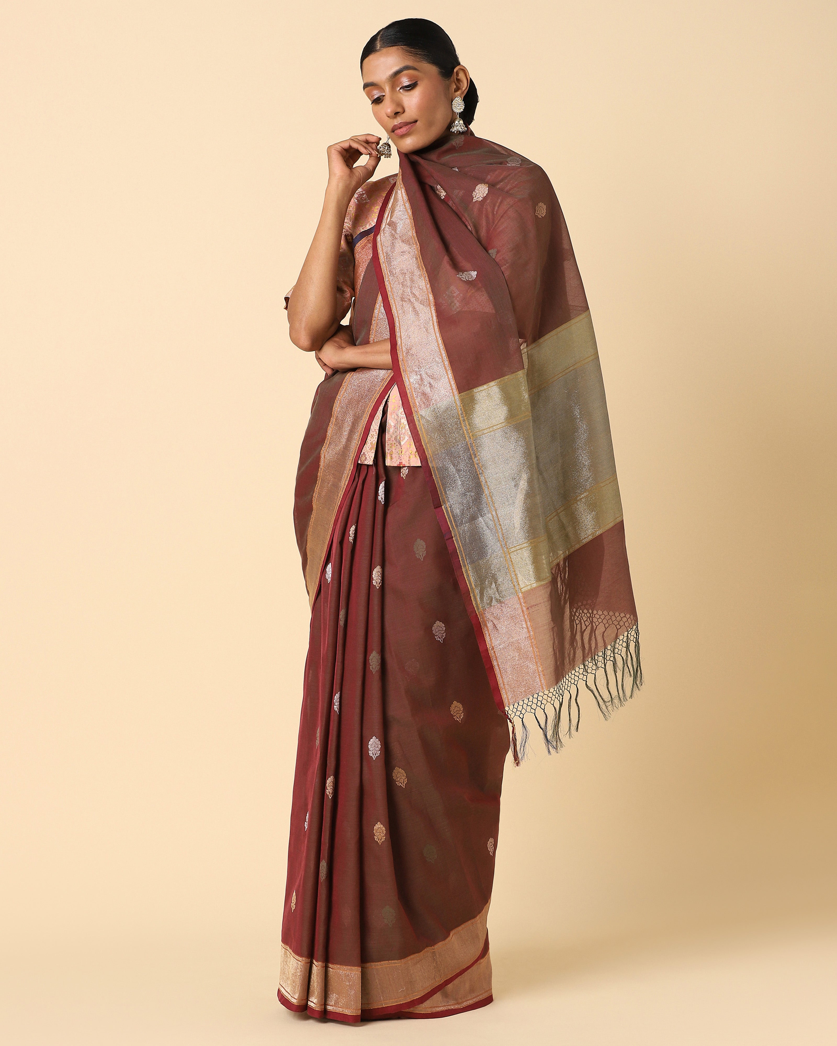 Jaisa Banarasi Kadwa Cotton Saree