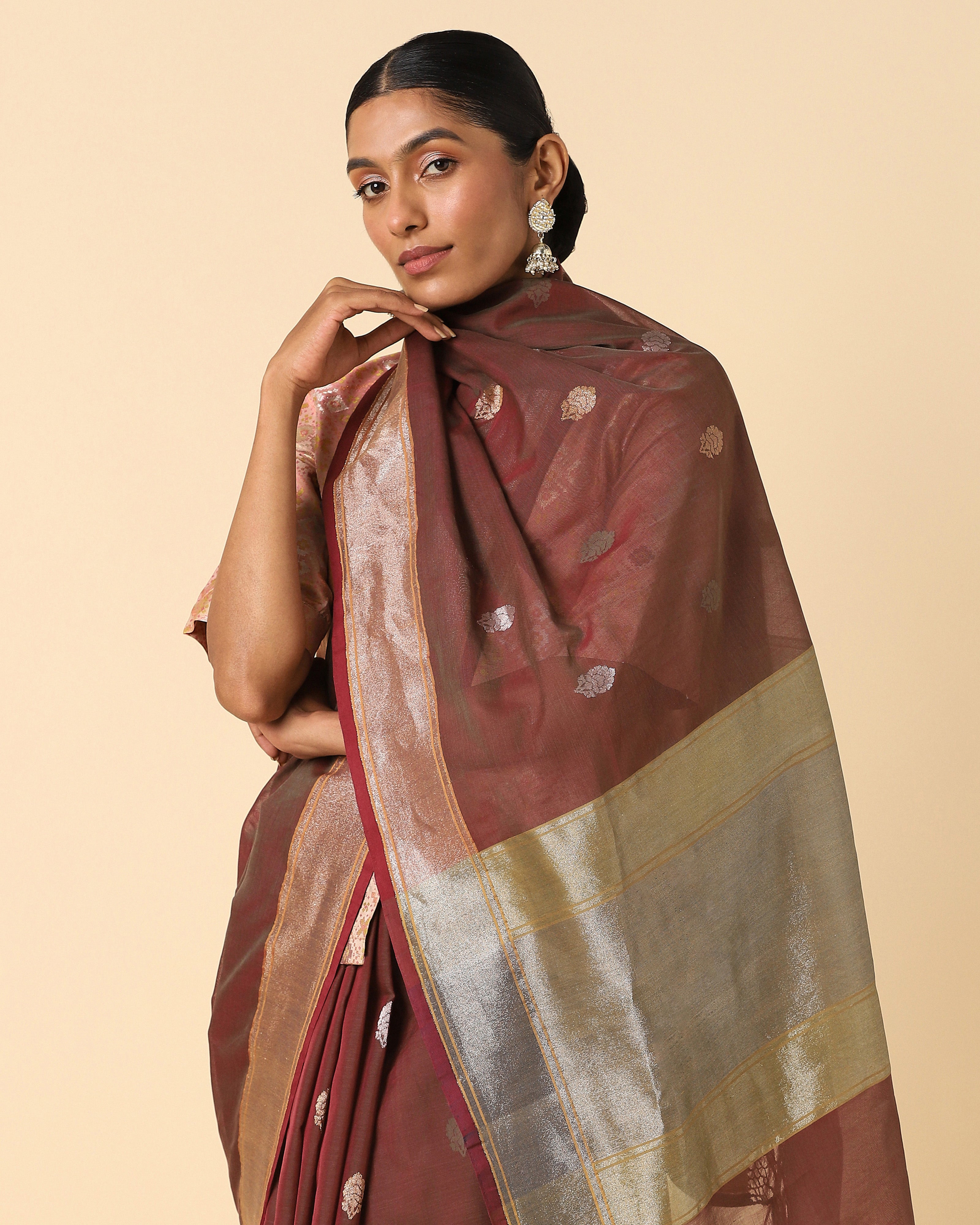 Jaisa Banarasi Kadwa Cotton Saree