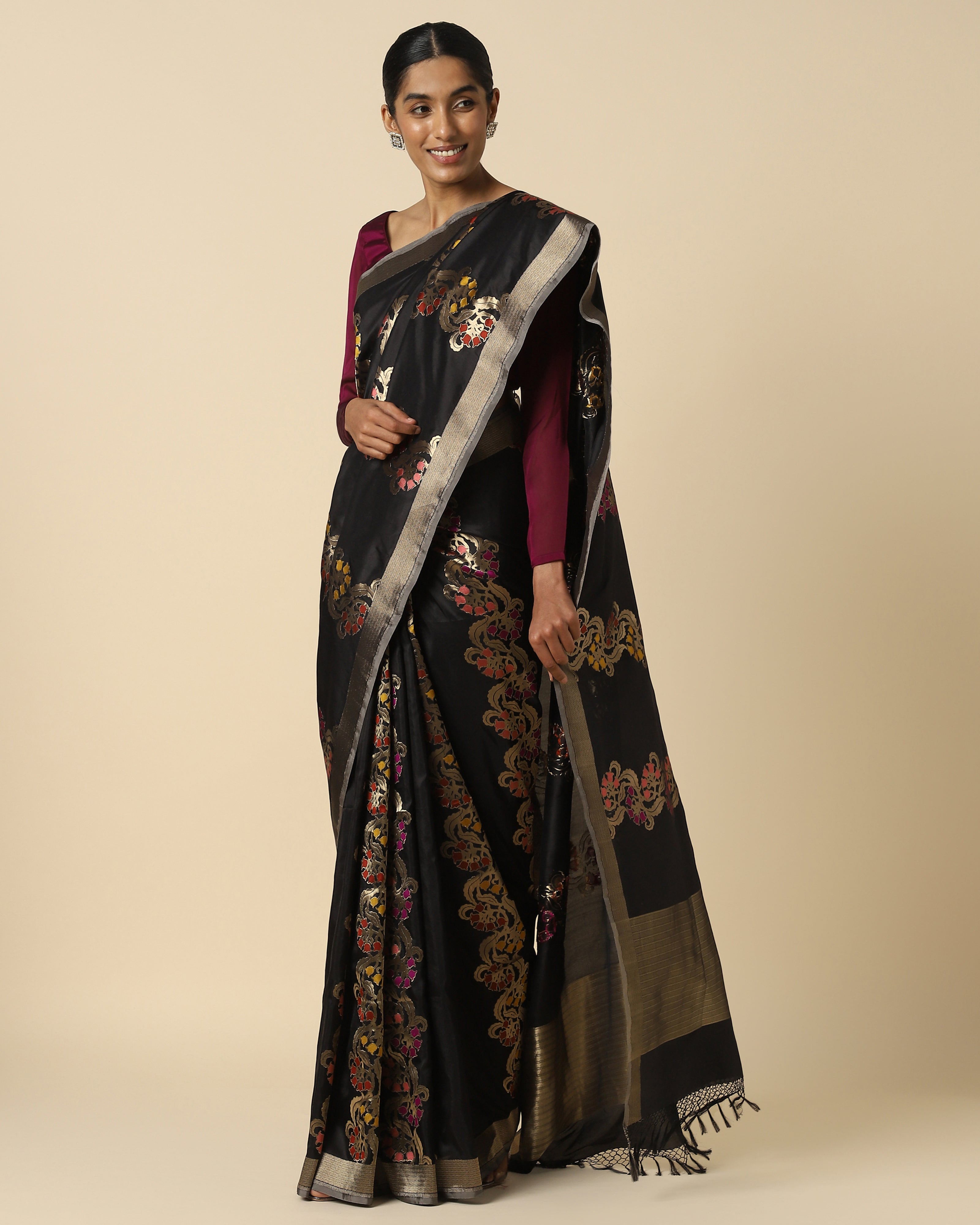 Tanuka Banarasi Cutwork Silk Saree