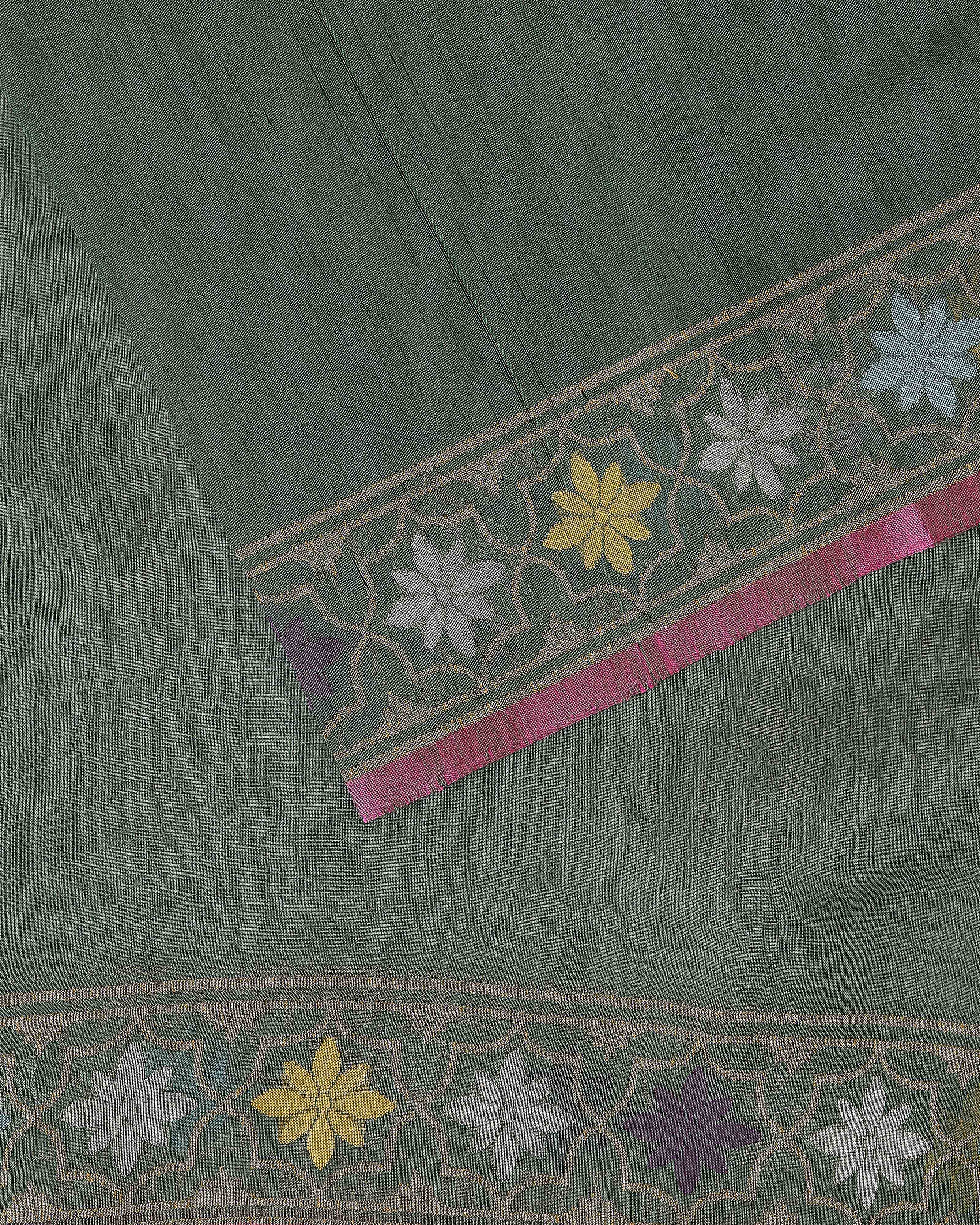 Pradha Banarasi Jamdani Silk Cotton Saree