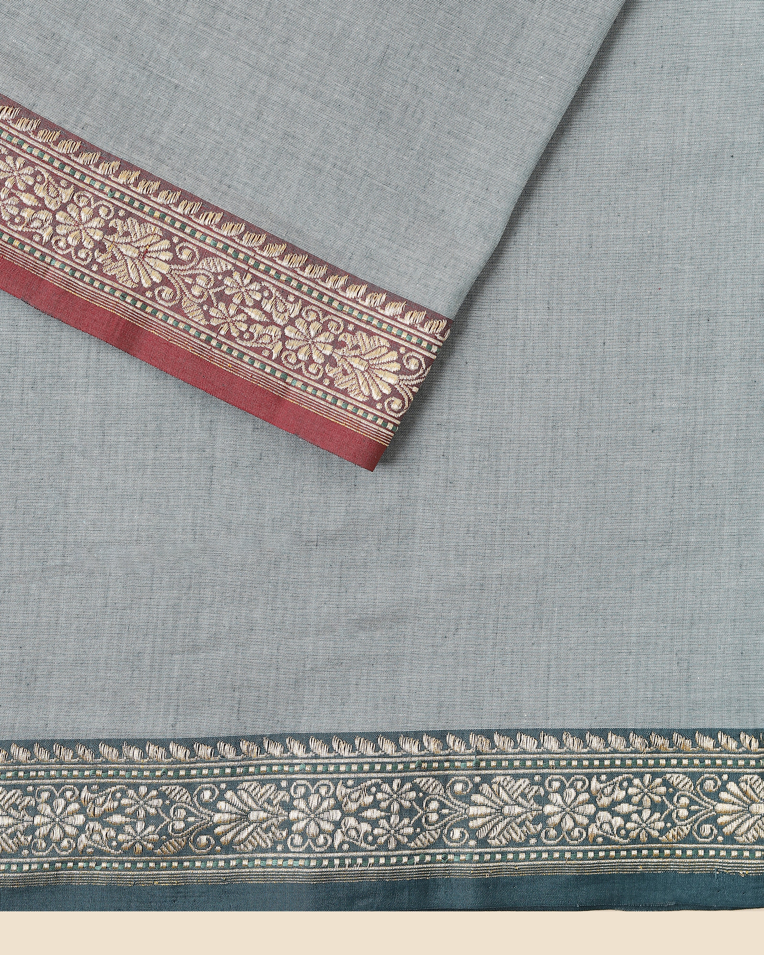 Acala Banarasi Kadwa Cotton Saree