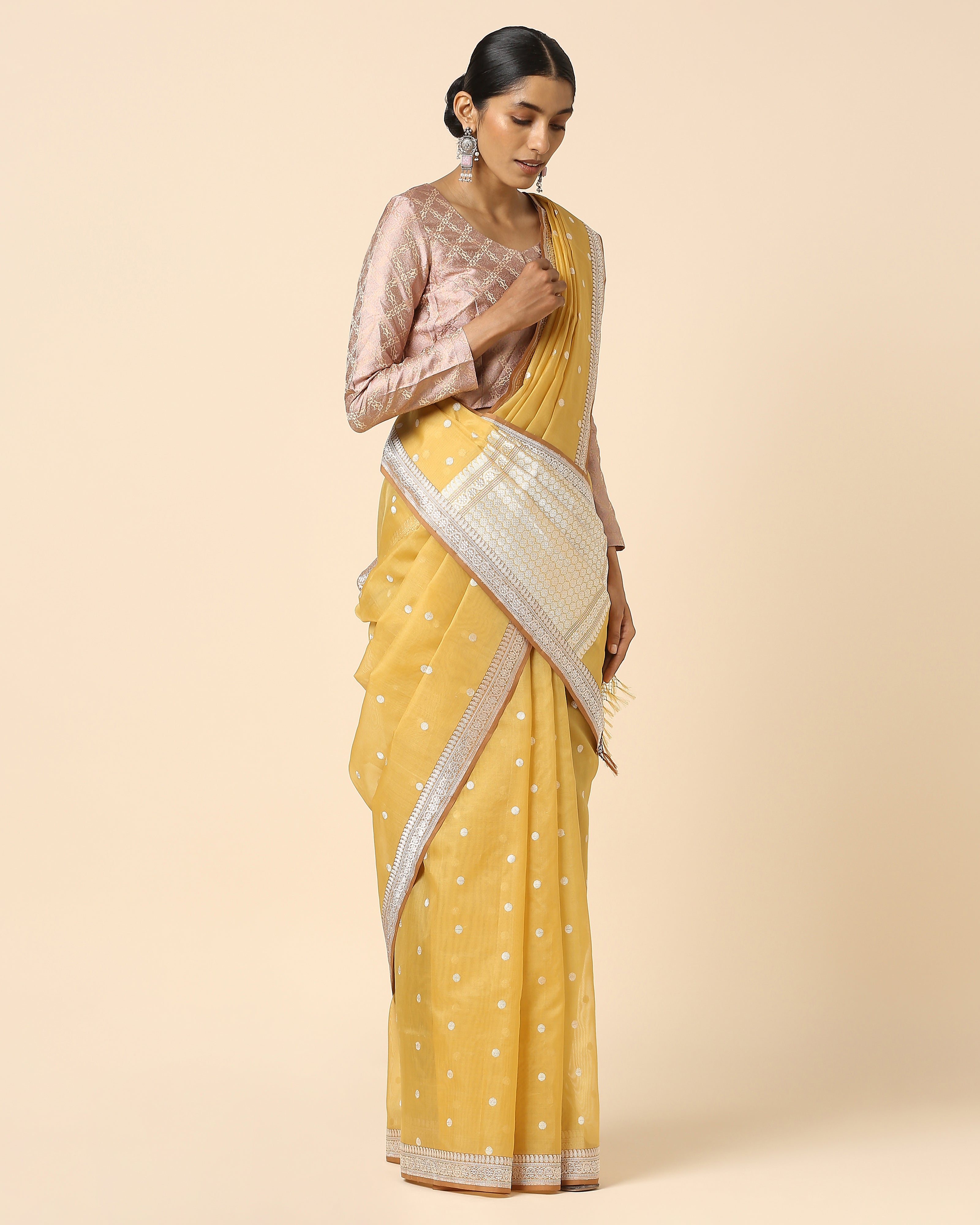 Tanishka Banarasi Kadwa Silk Cotton Saree