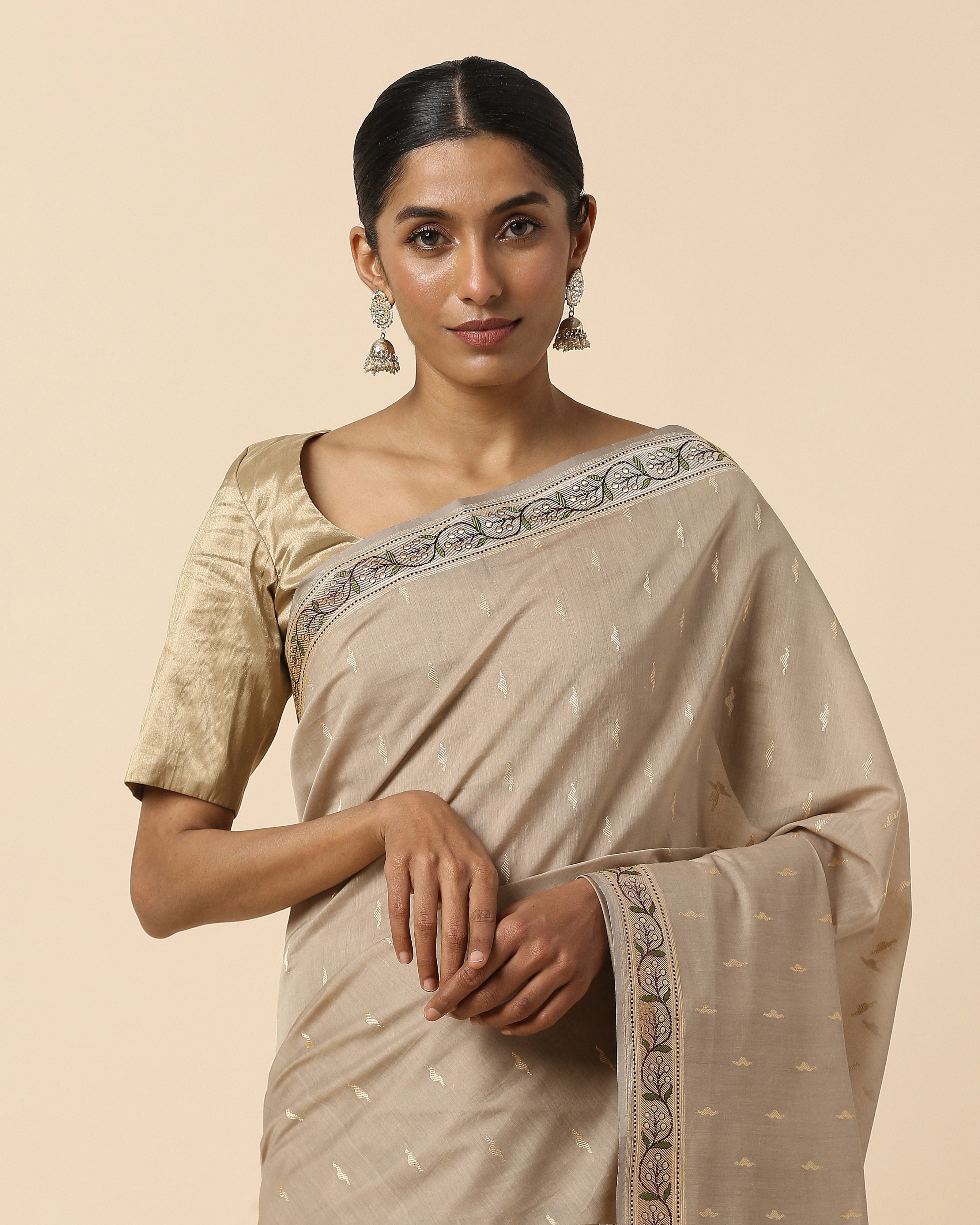 Sansa Banarasi Kadwa Silk Cotton Saree