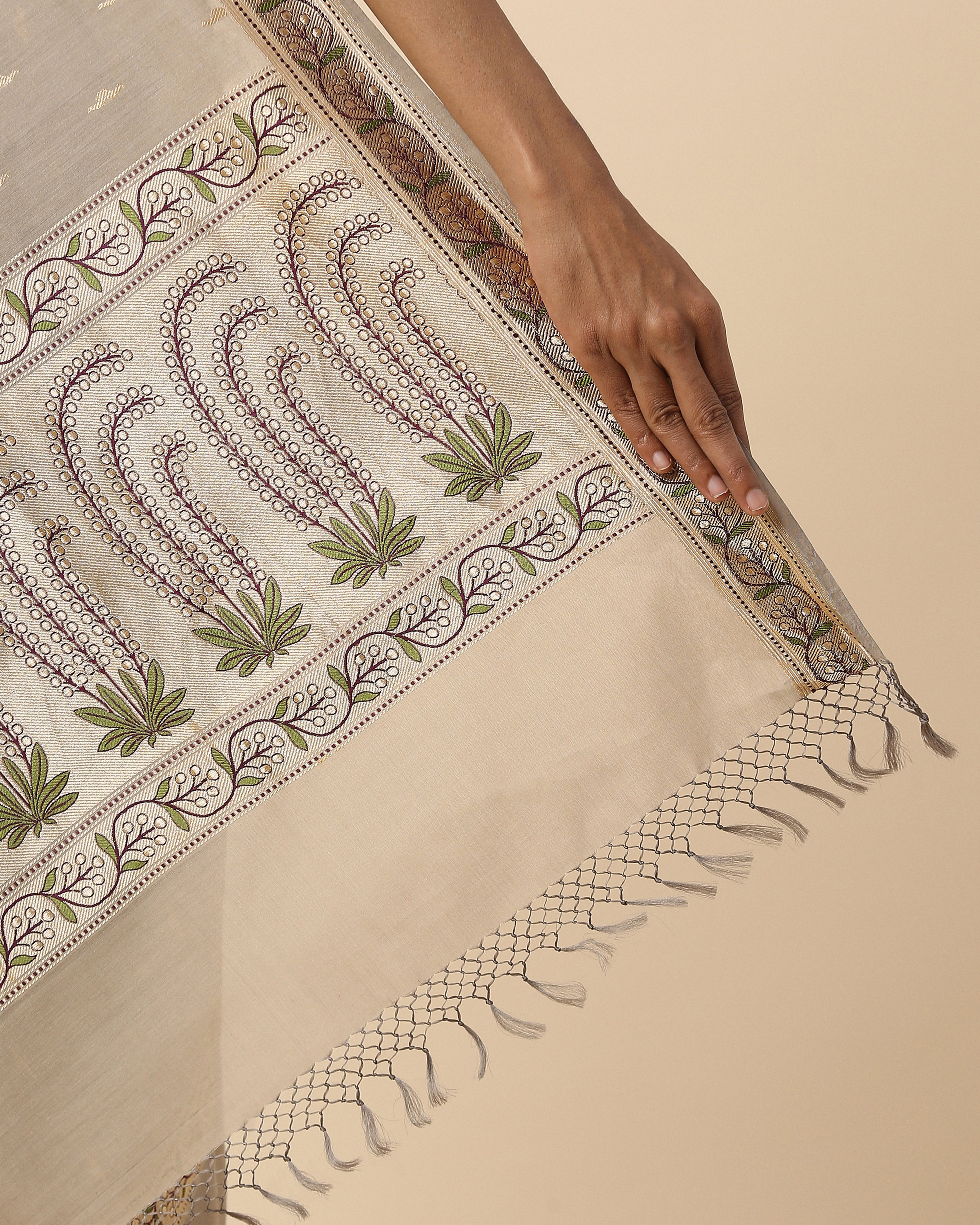 Sansa Banarasi Kadwa Silk Cotton Saree