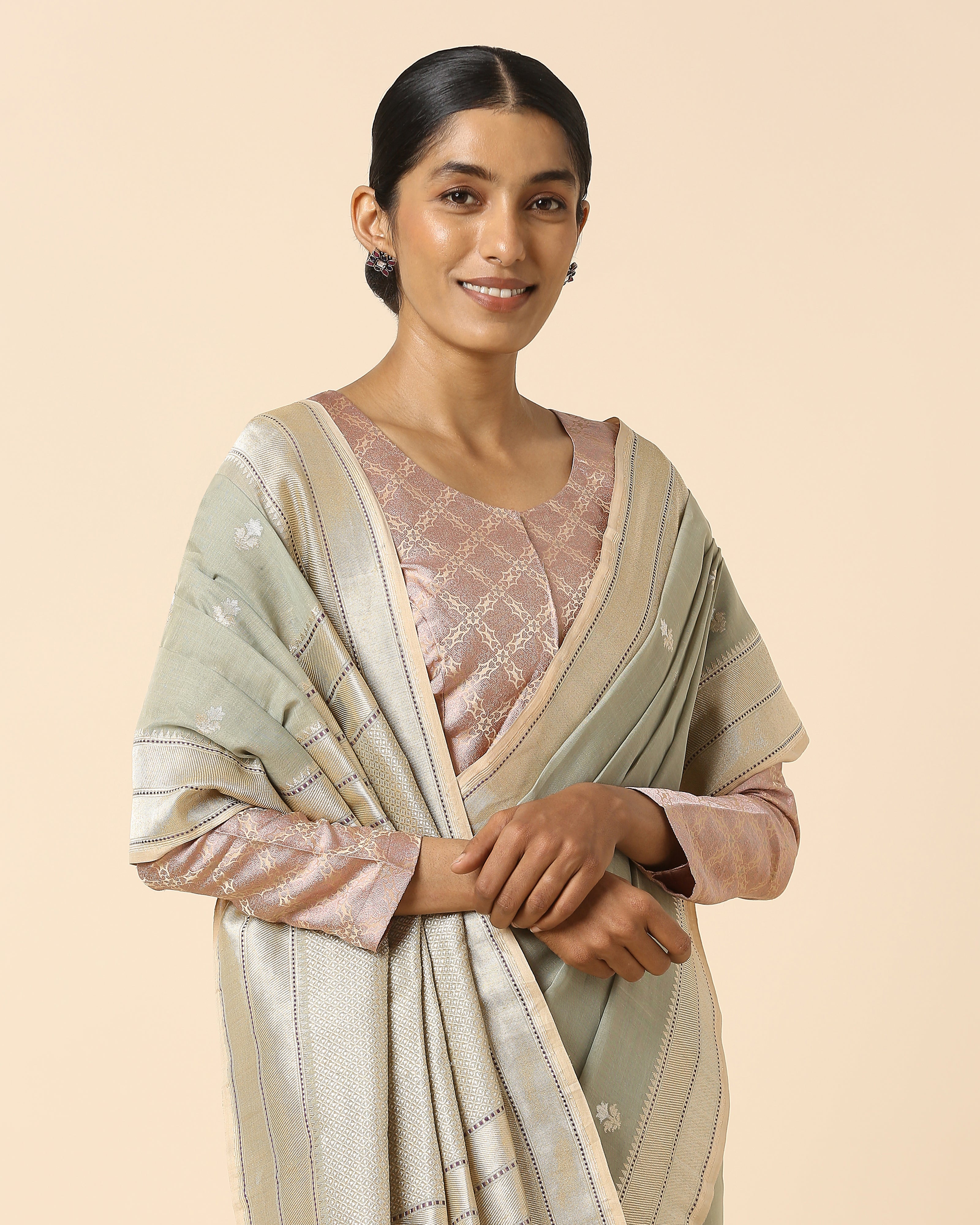 Parnika Banarasi Kadwa Cotton Saree