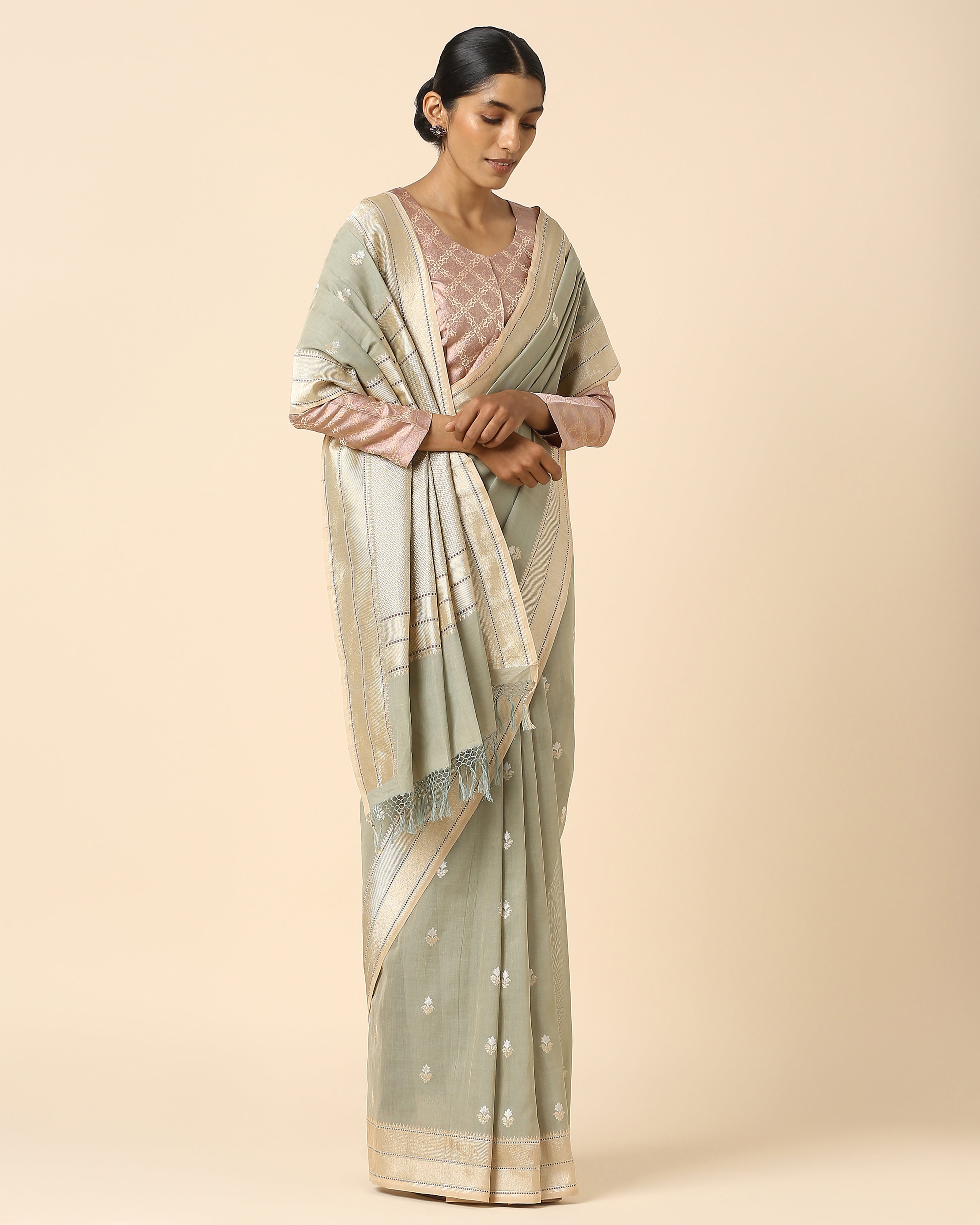 Parnika Banarasi Kadwa Cotton Saree