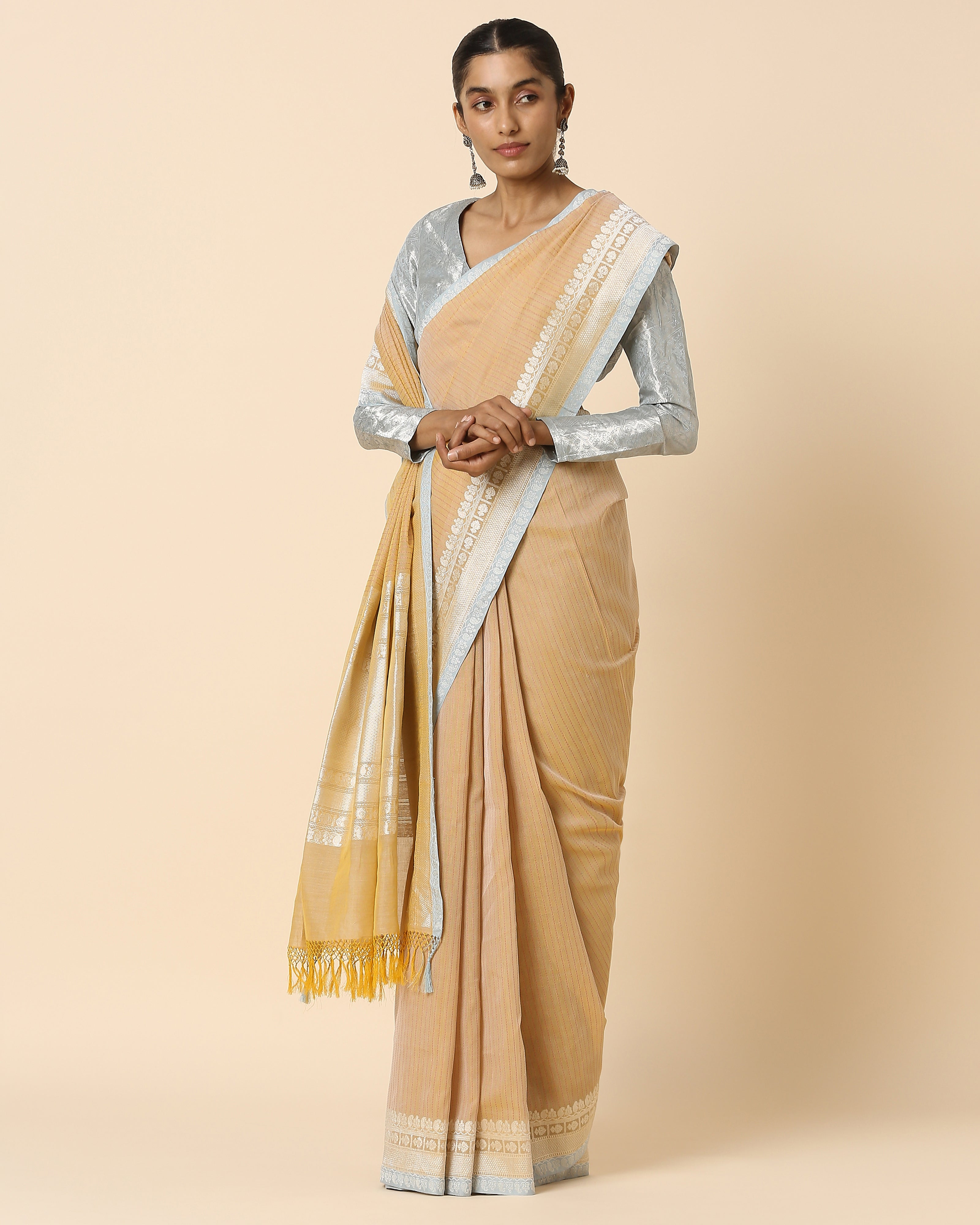Atiana Banarasi Kadwa Cotton Saree