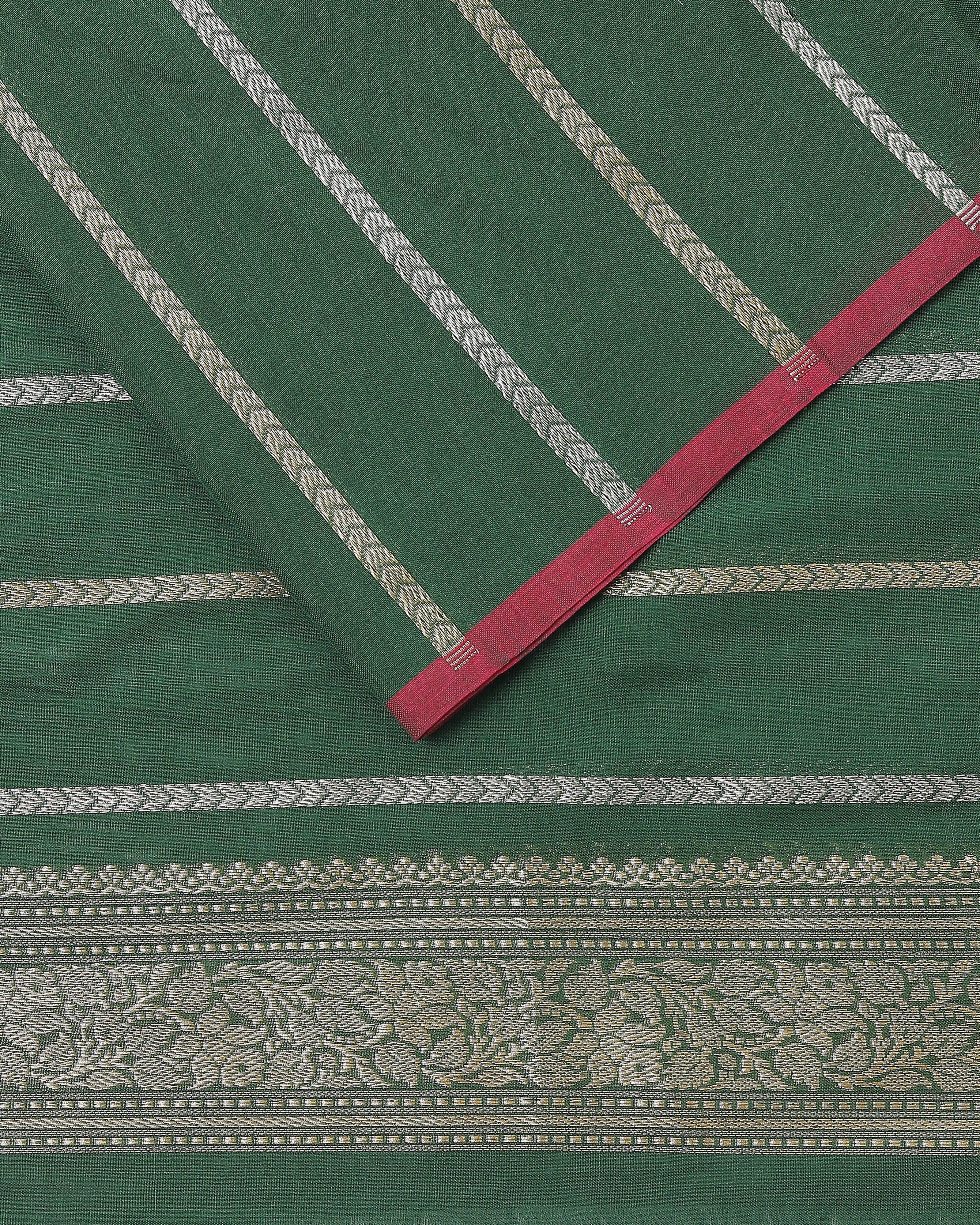 Heru Banarasi Kadwa Cotton Saree