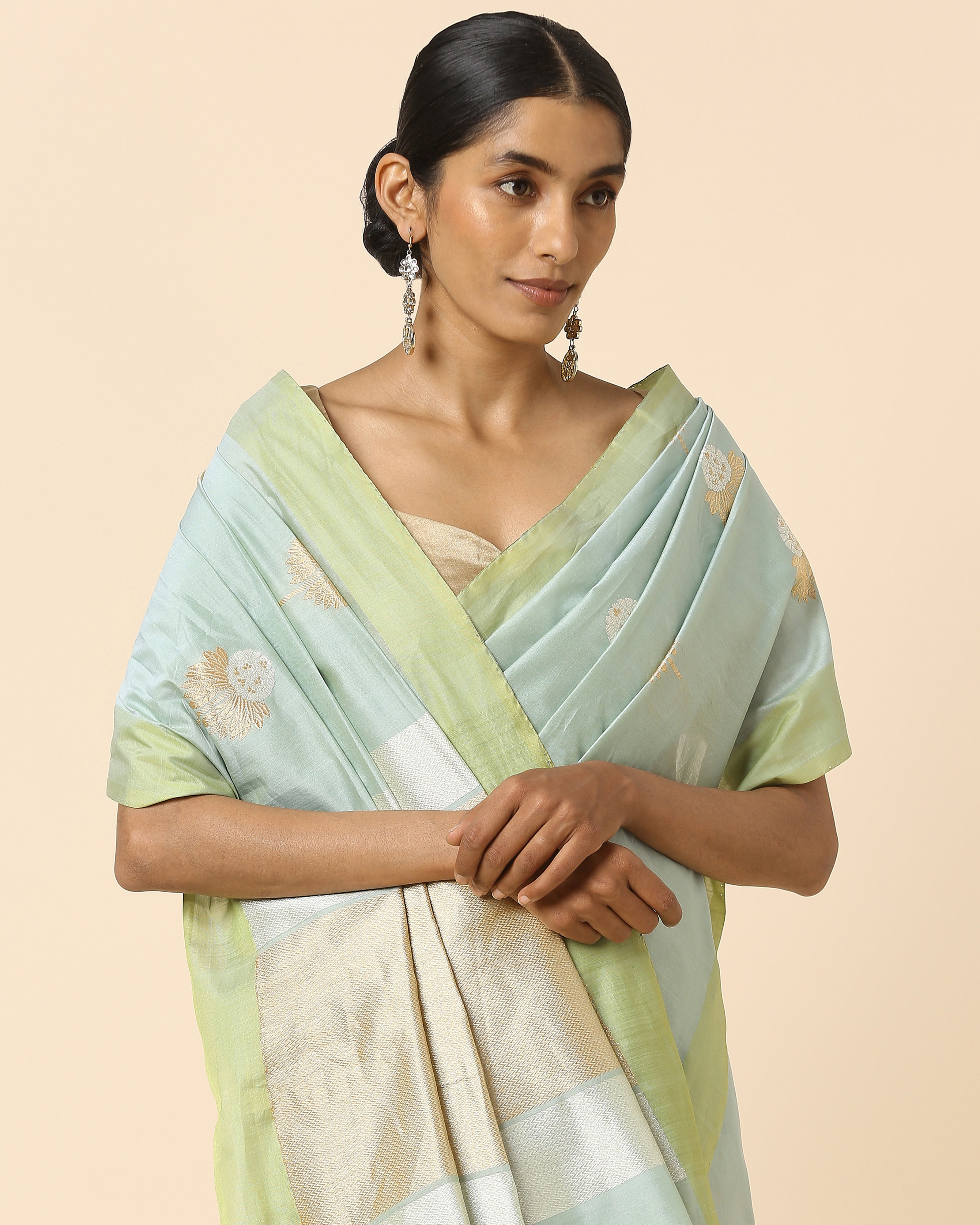 Charvi Banarasi Kadwa Silk Cotton Saree