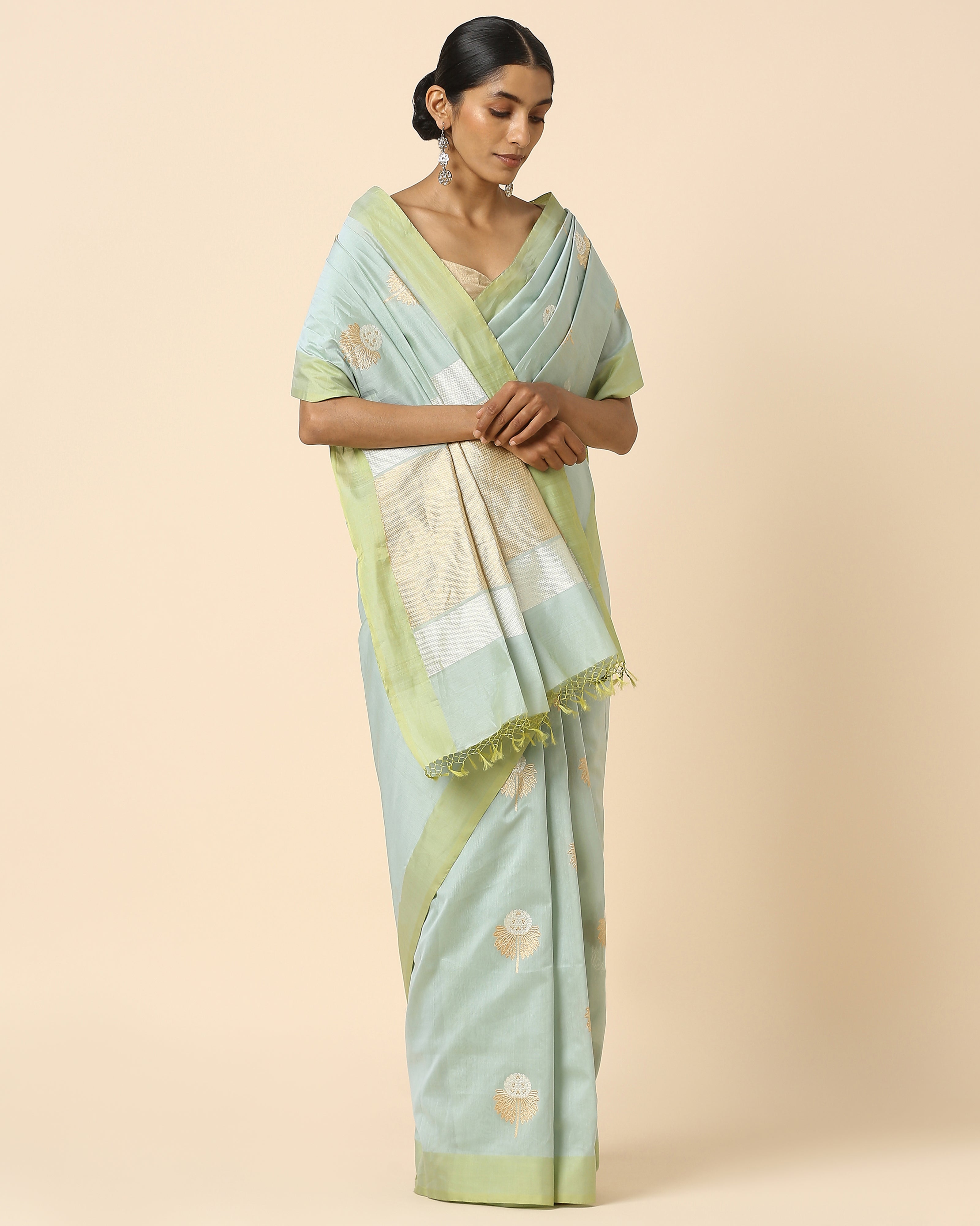 Charvi Banarasi Kadwa Silk Cotton Saree