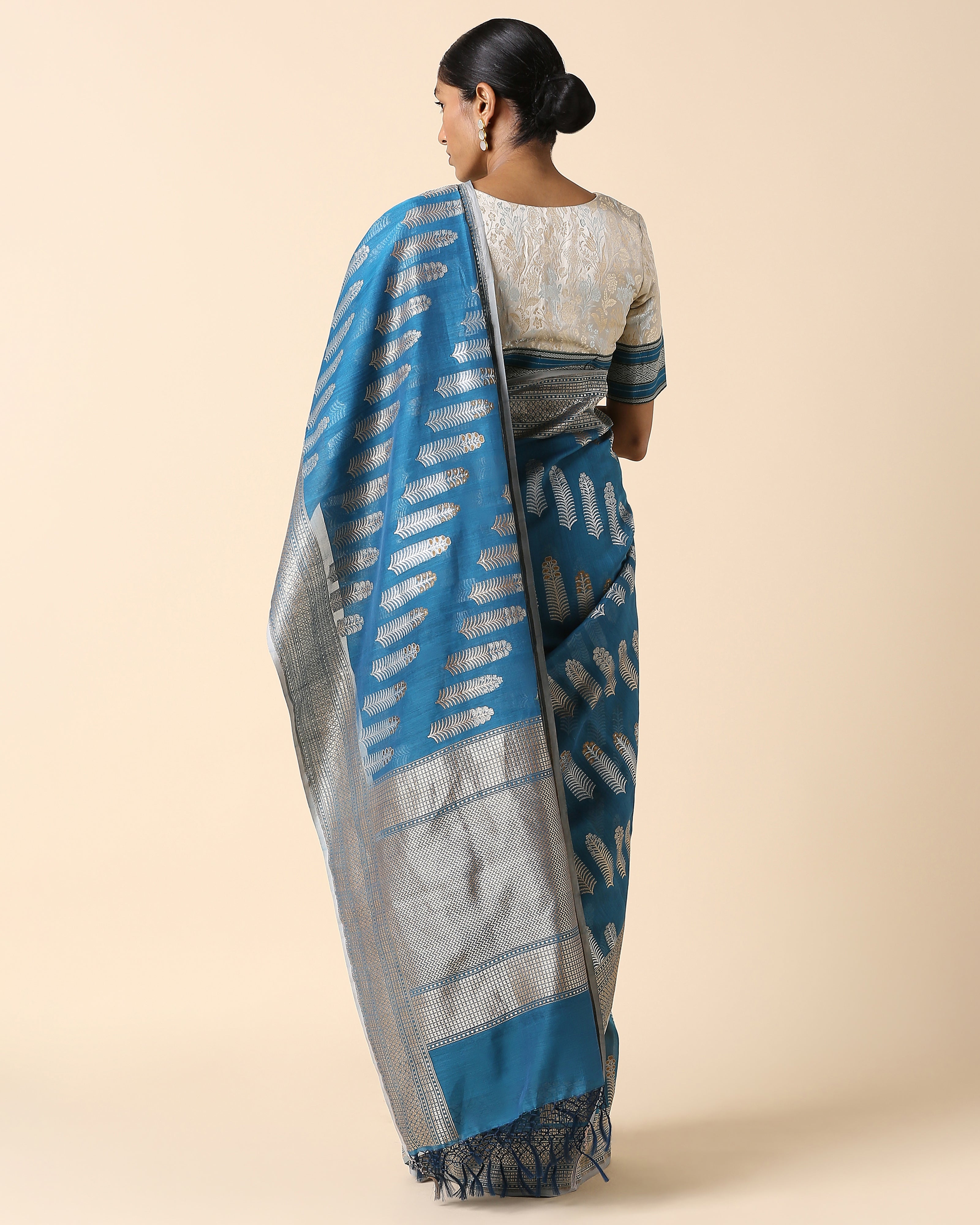 Revati Banarasi Kadwa Silk Cotton Saree