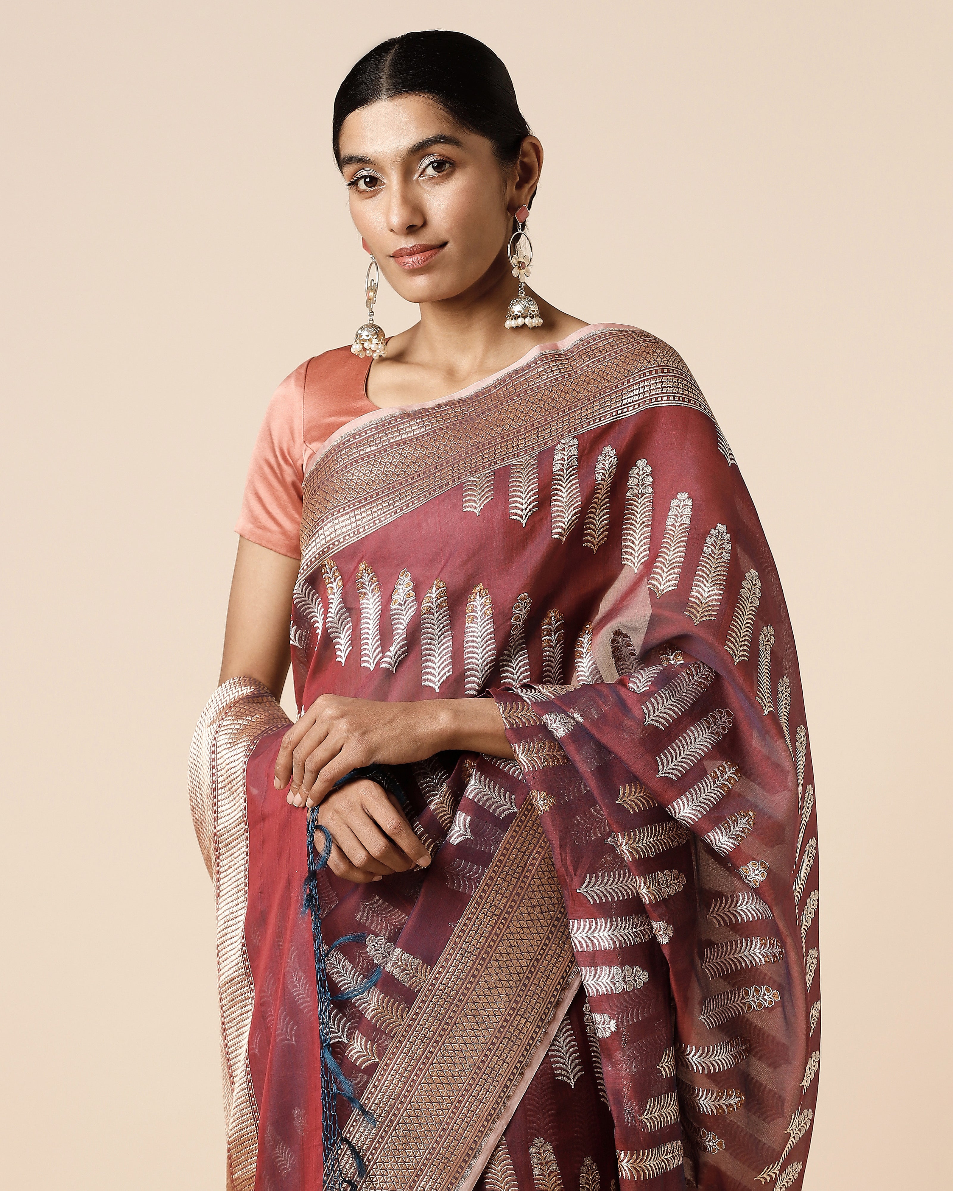 Revati Banarasi Kadwa Silk Cotton Saree