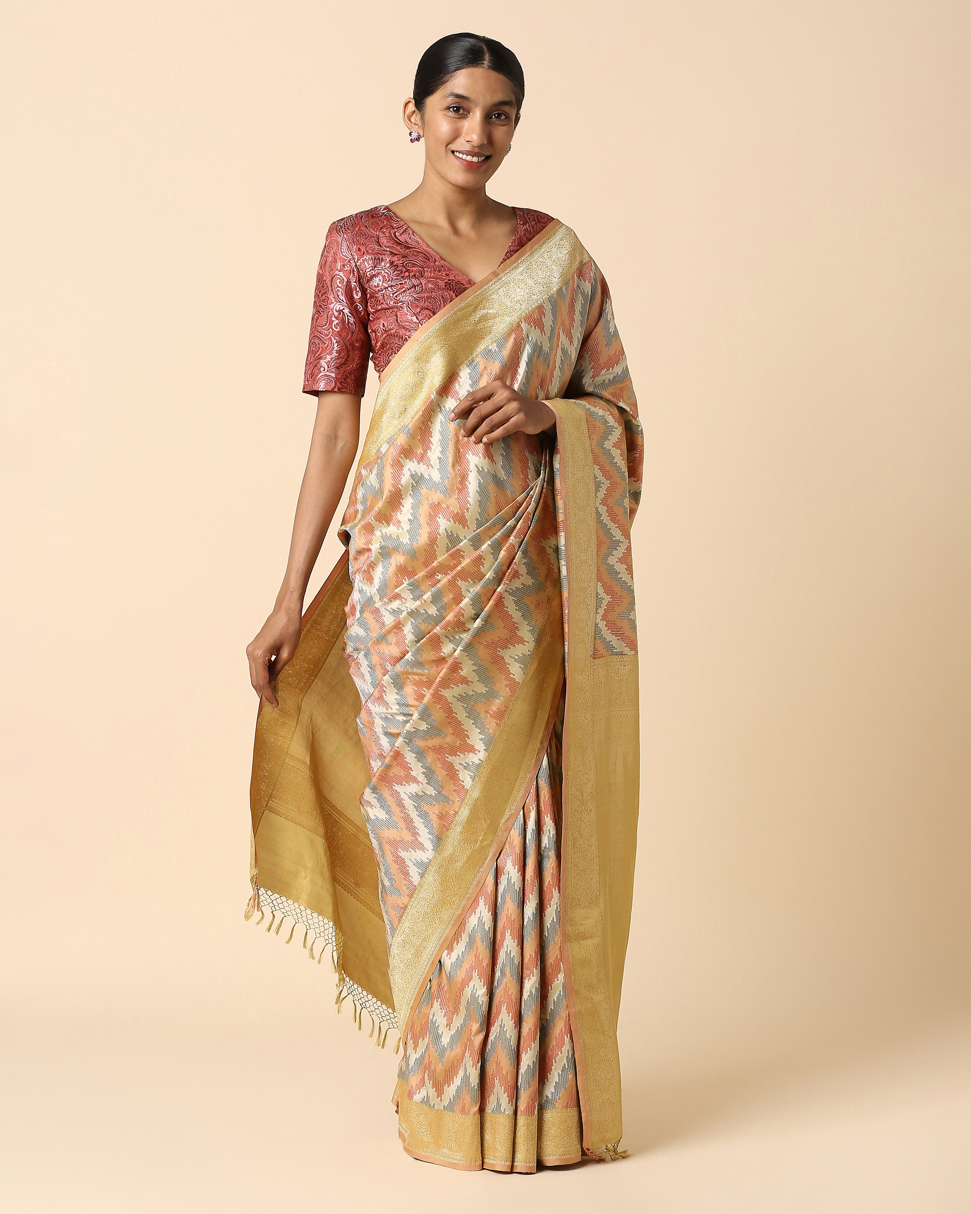 Shilp Banarasi Rangkaat Silk Saree