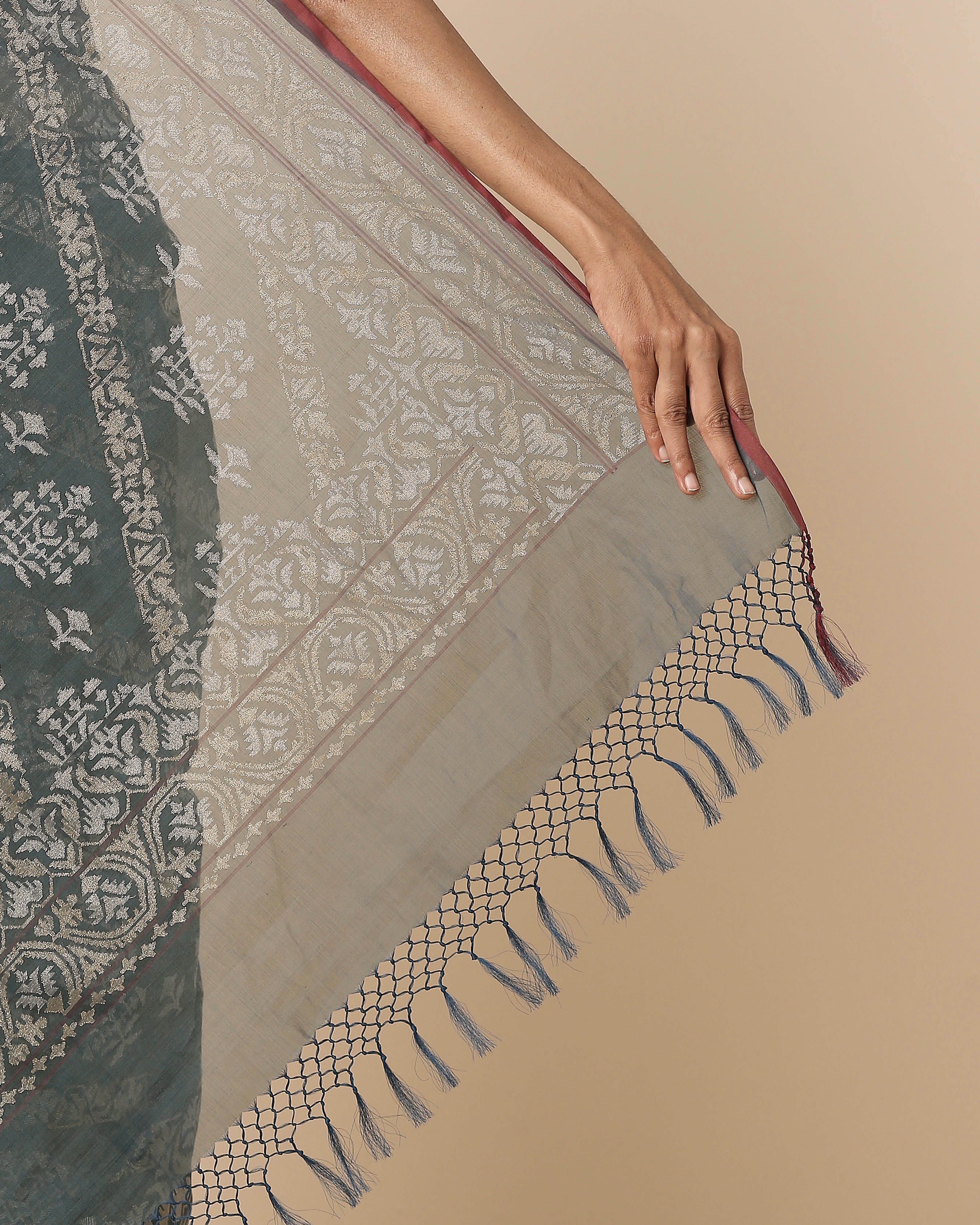 Giavana Banarasi Jamdani Cotton Saree