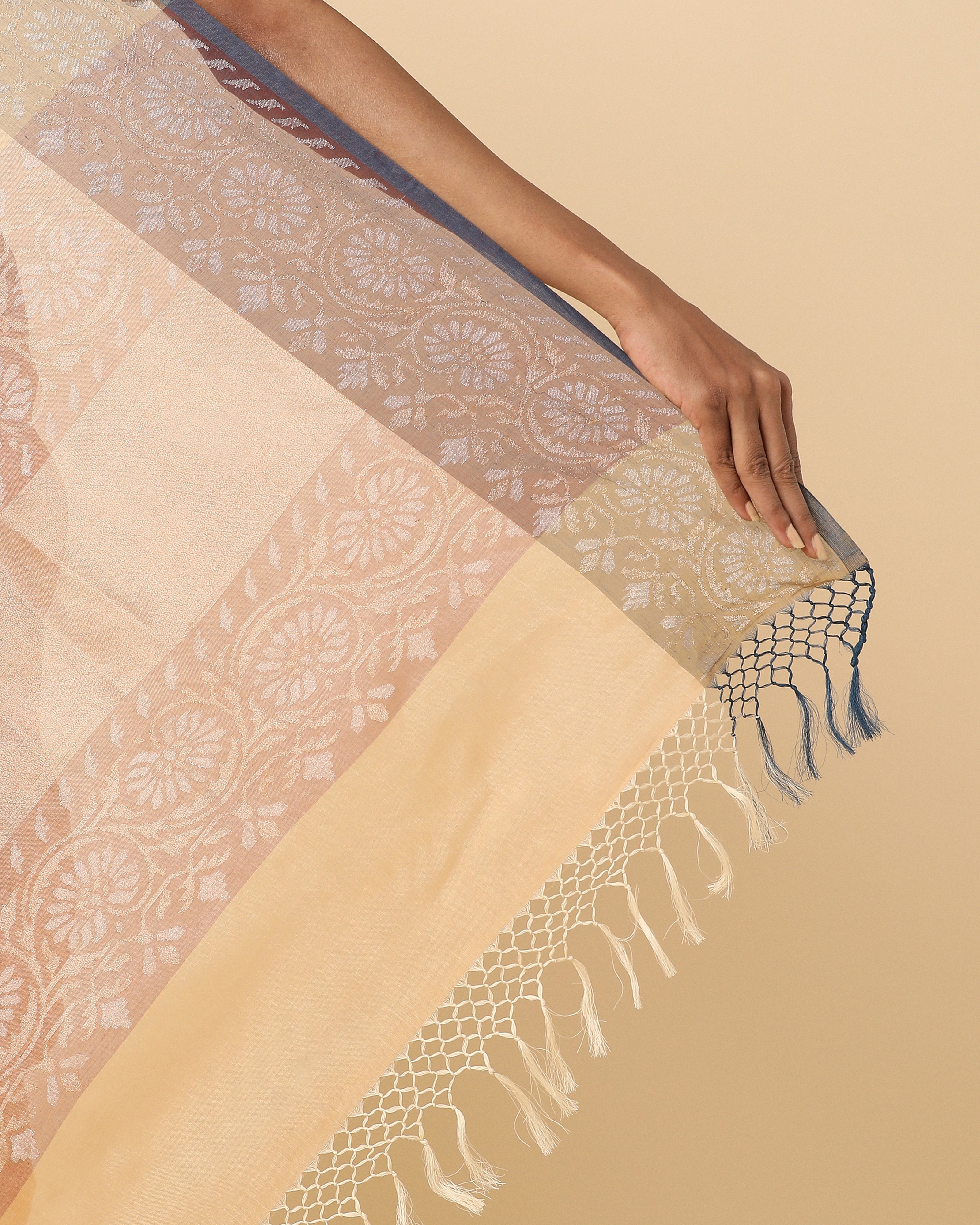 Mahi Banarasi Jamdani Cotton Saree