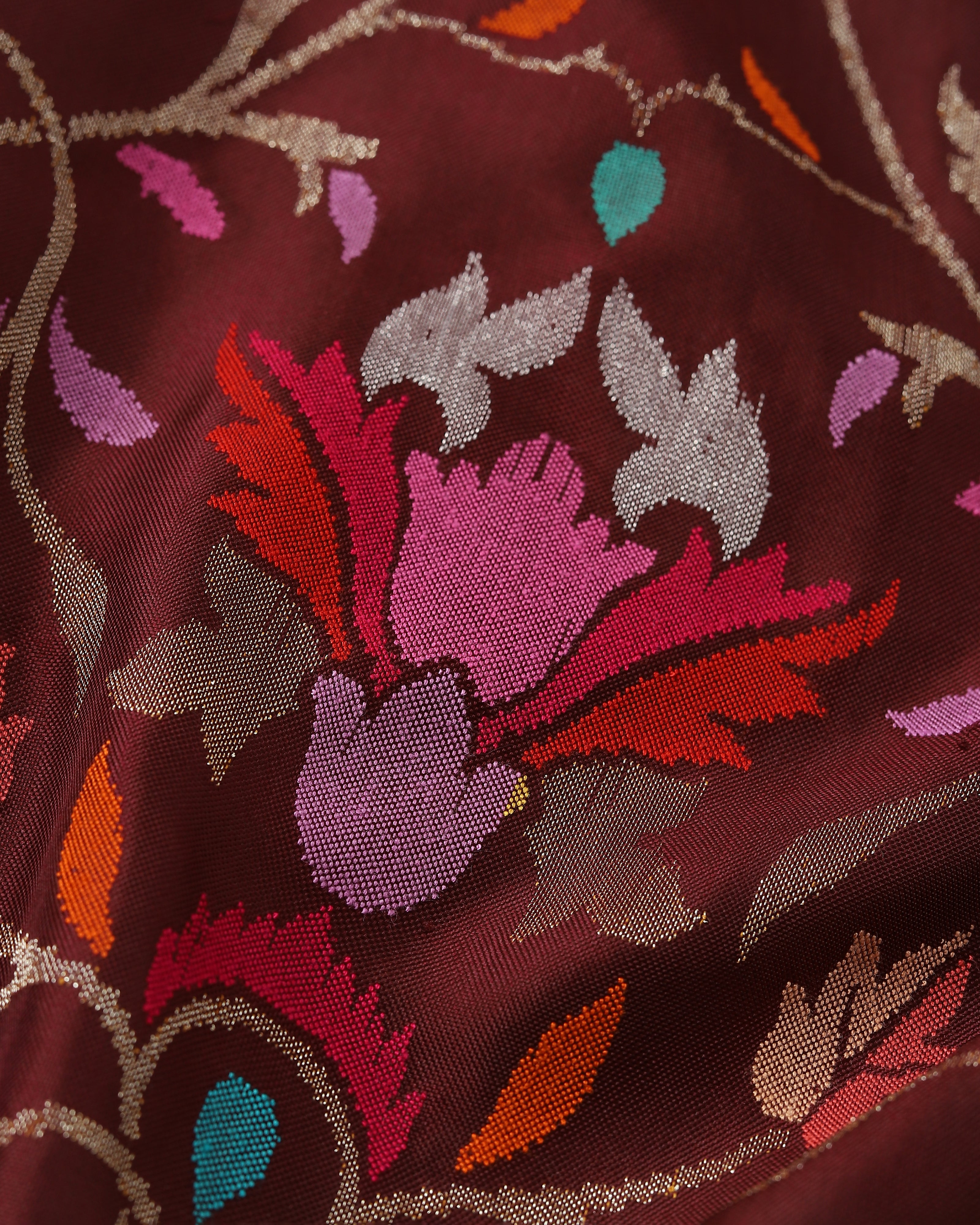 Perna Banarasi Jamdani Silk Saree