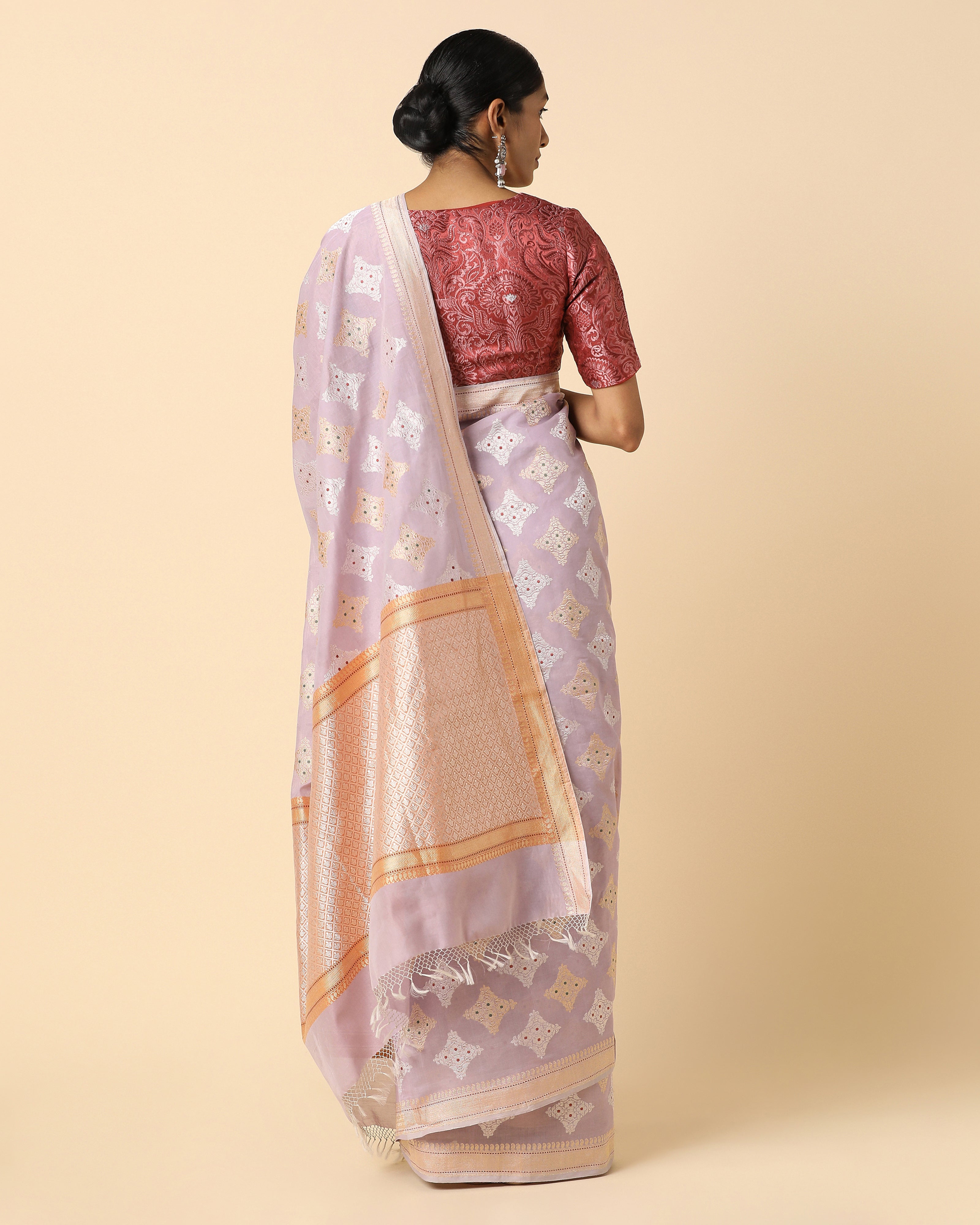Fariz Banarasi Kadwa Silk Cotton Saree