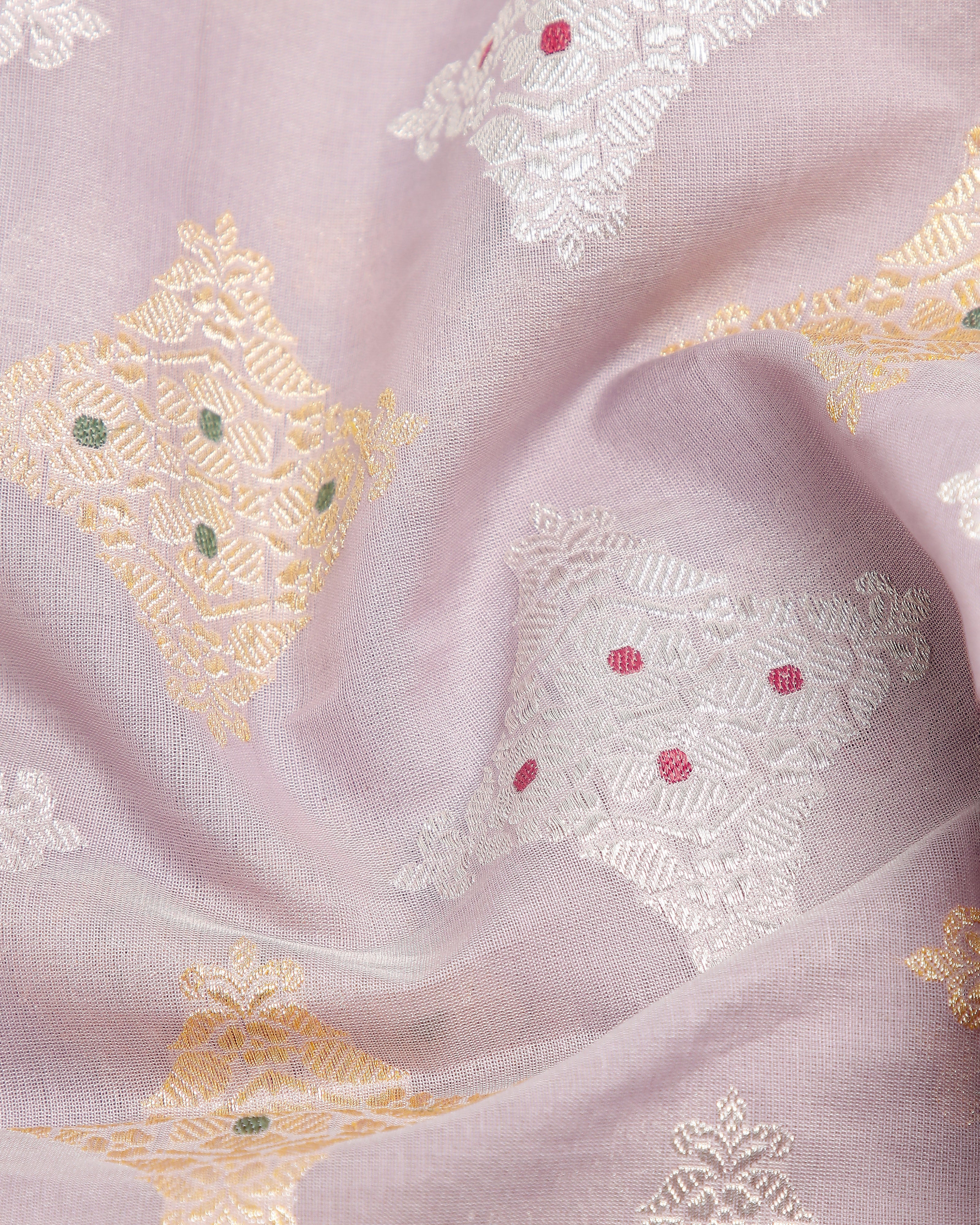 Fariz Banarasi Kadwa Silk Cotton Saree