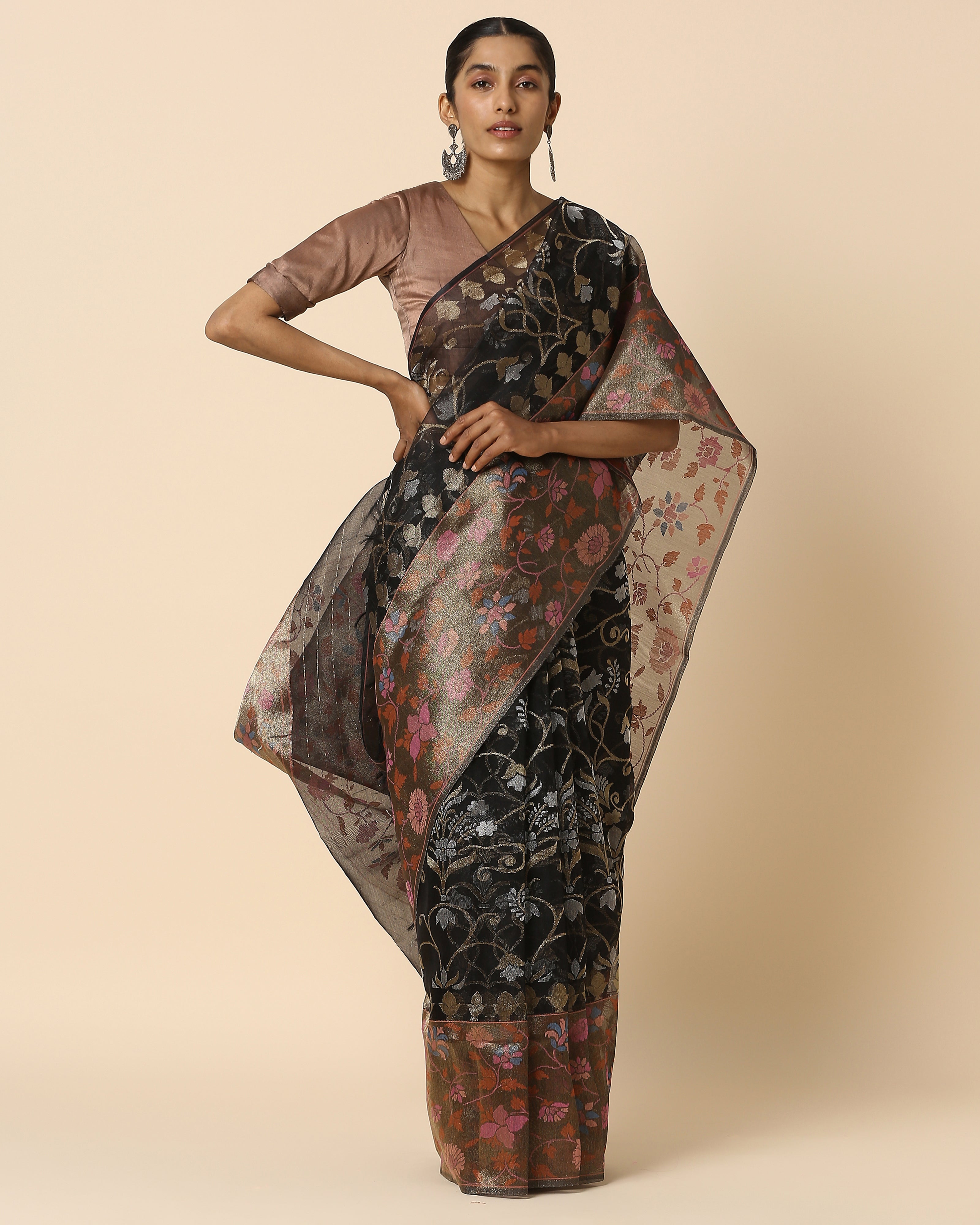Shalika Banarasi Jamdani Silk Cotton Saree