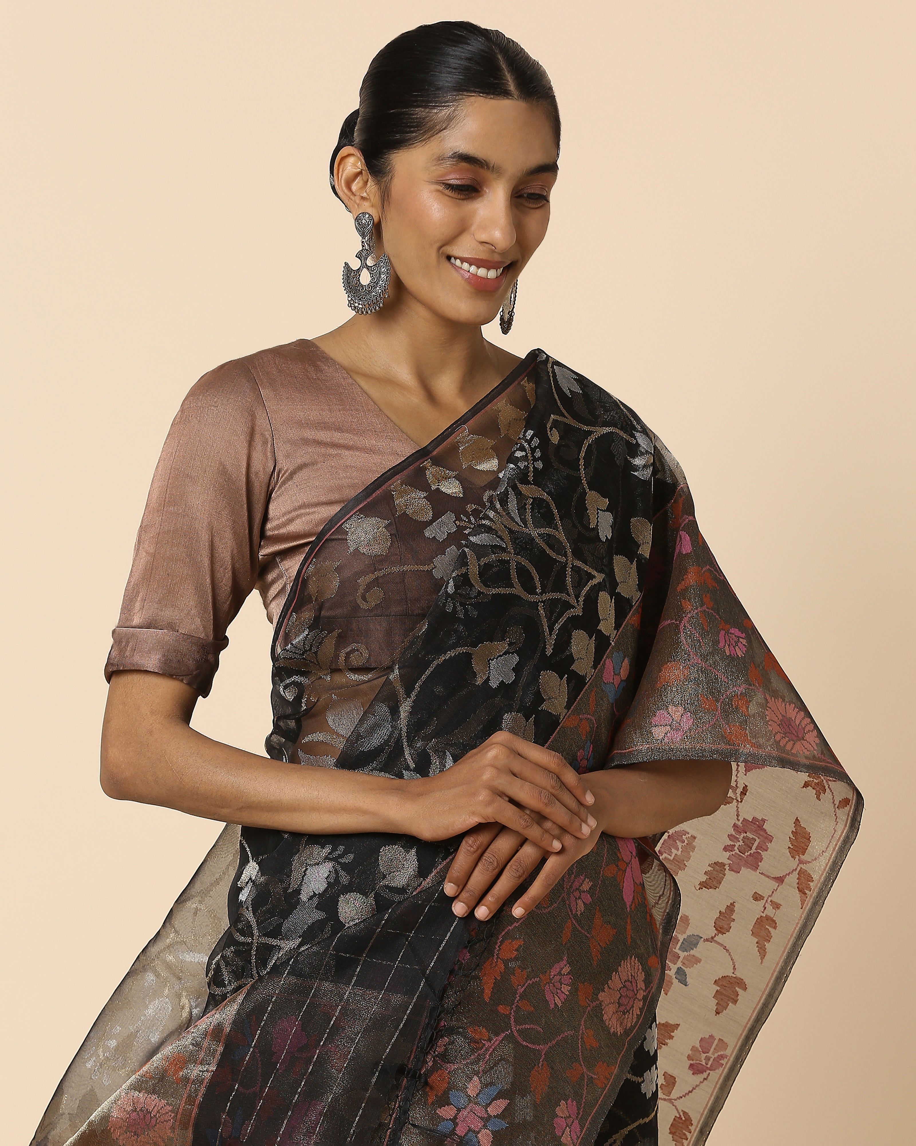 Shalika Banarasi Jamdani Silk Cotton Saree