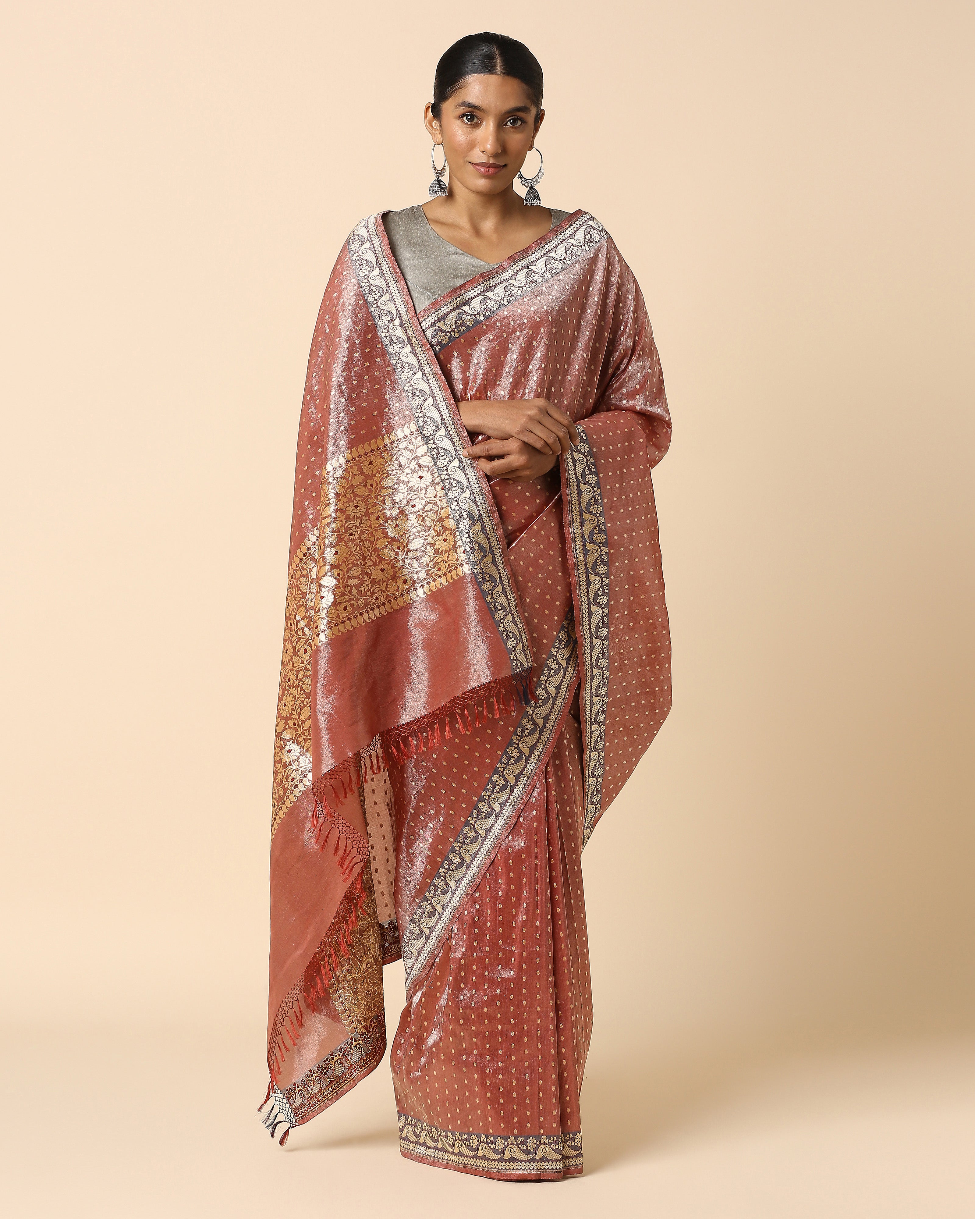 Gaman Banarasi Cutwork Silk Saree