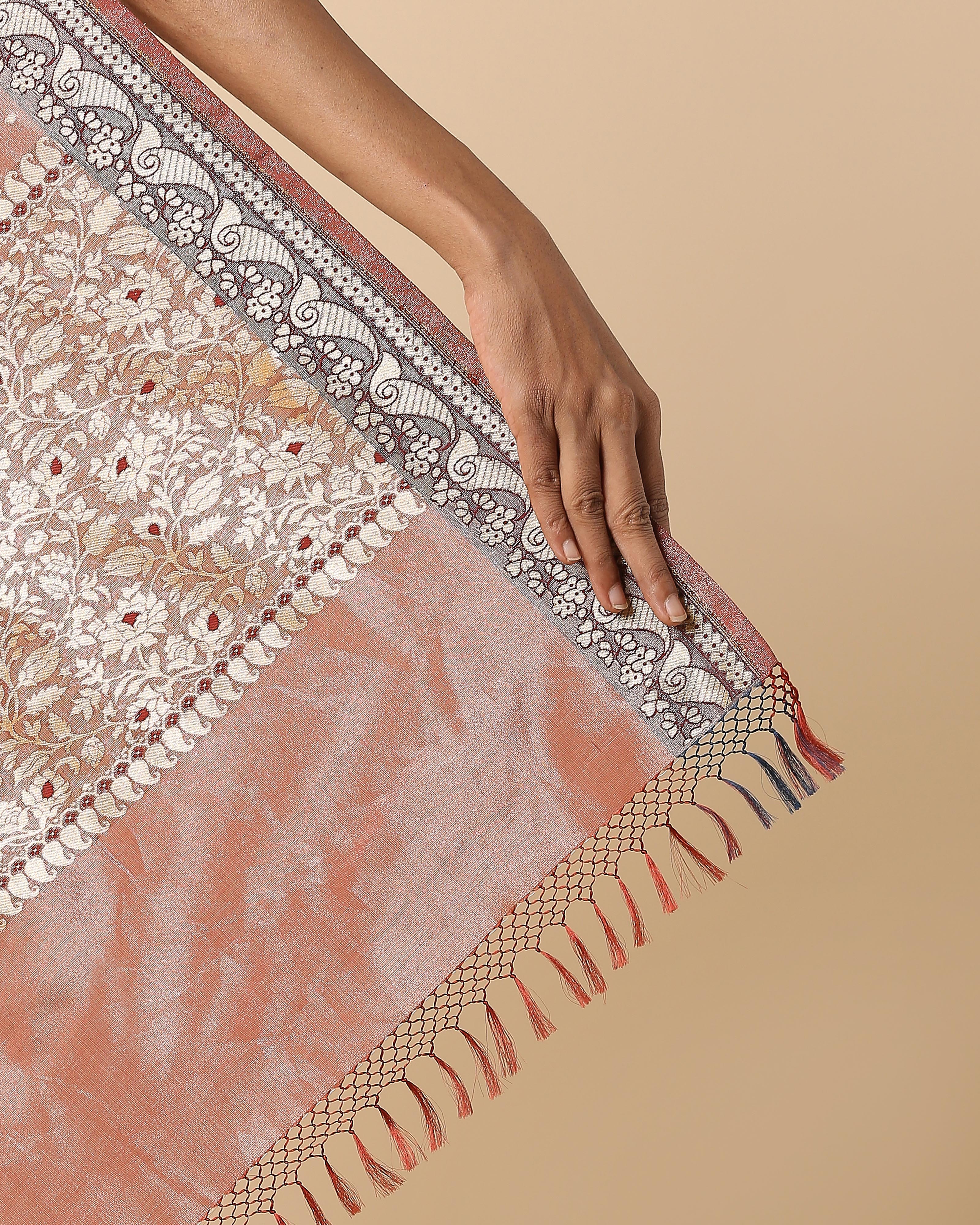 Gaman Banarasi Cutwork Silk Saree