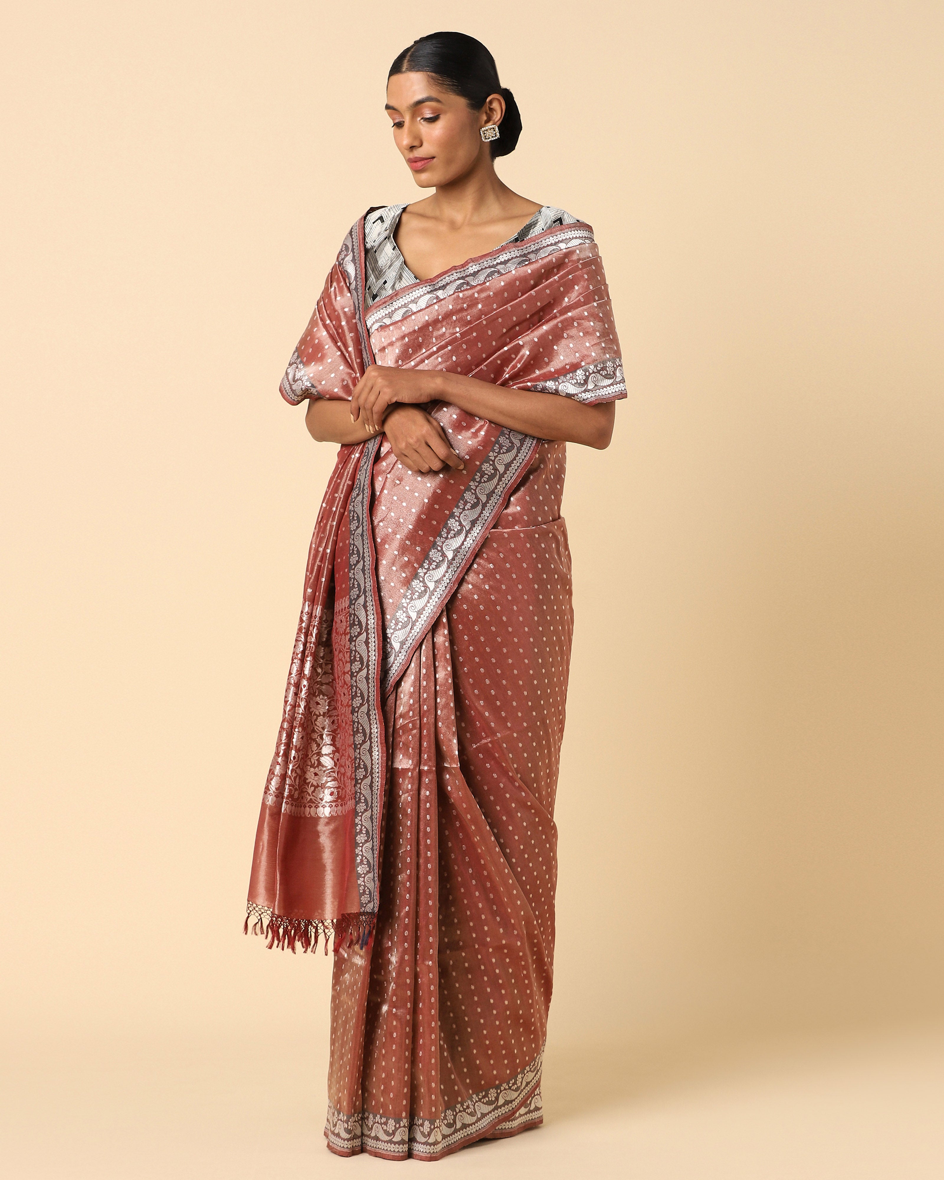 Gaman Banarasi Cutwork Silk Saree
