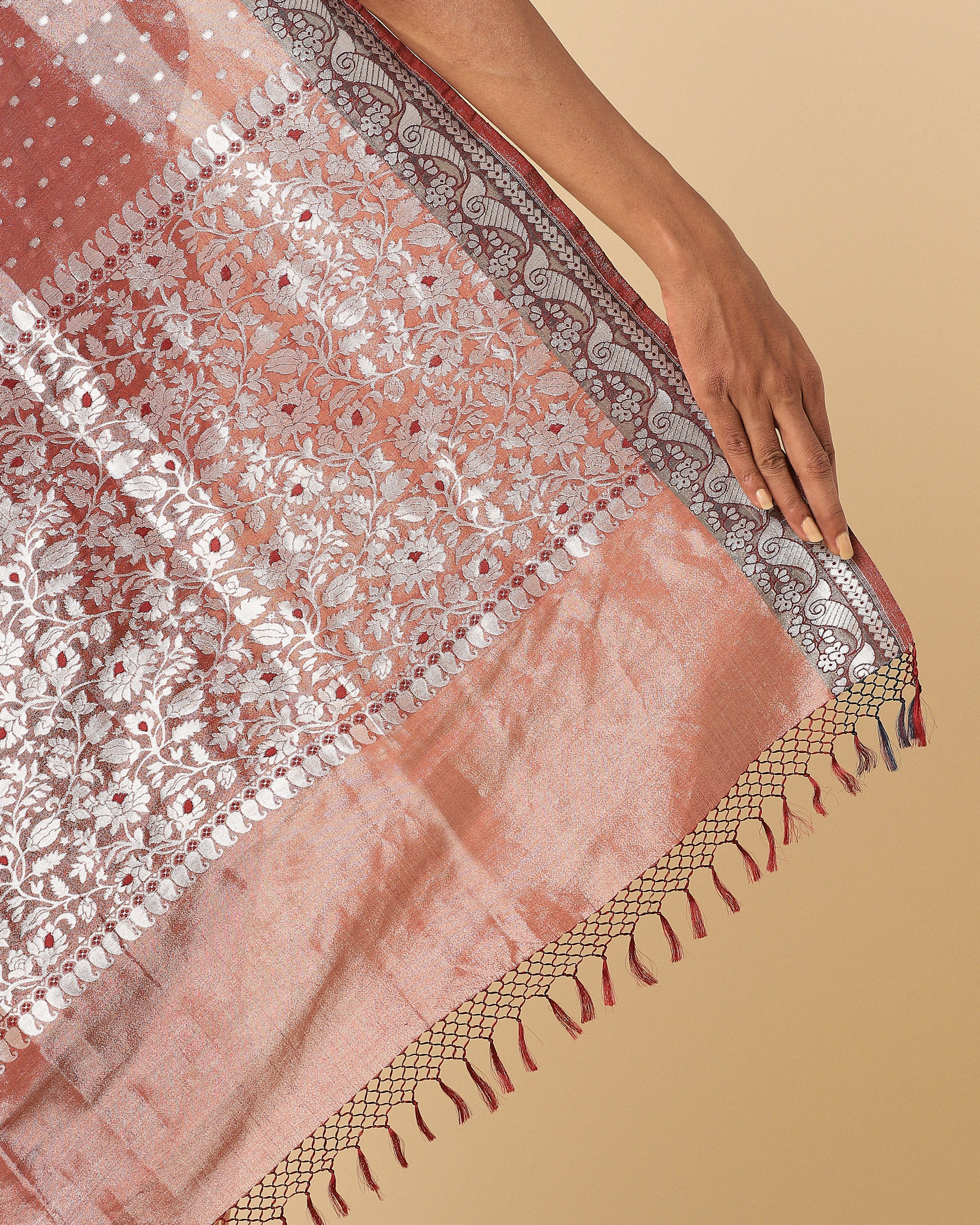 Gaman Banarasi Cutwork Silk Saree