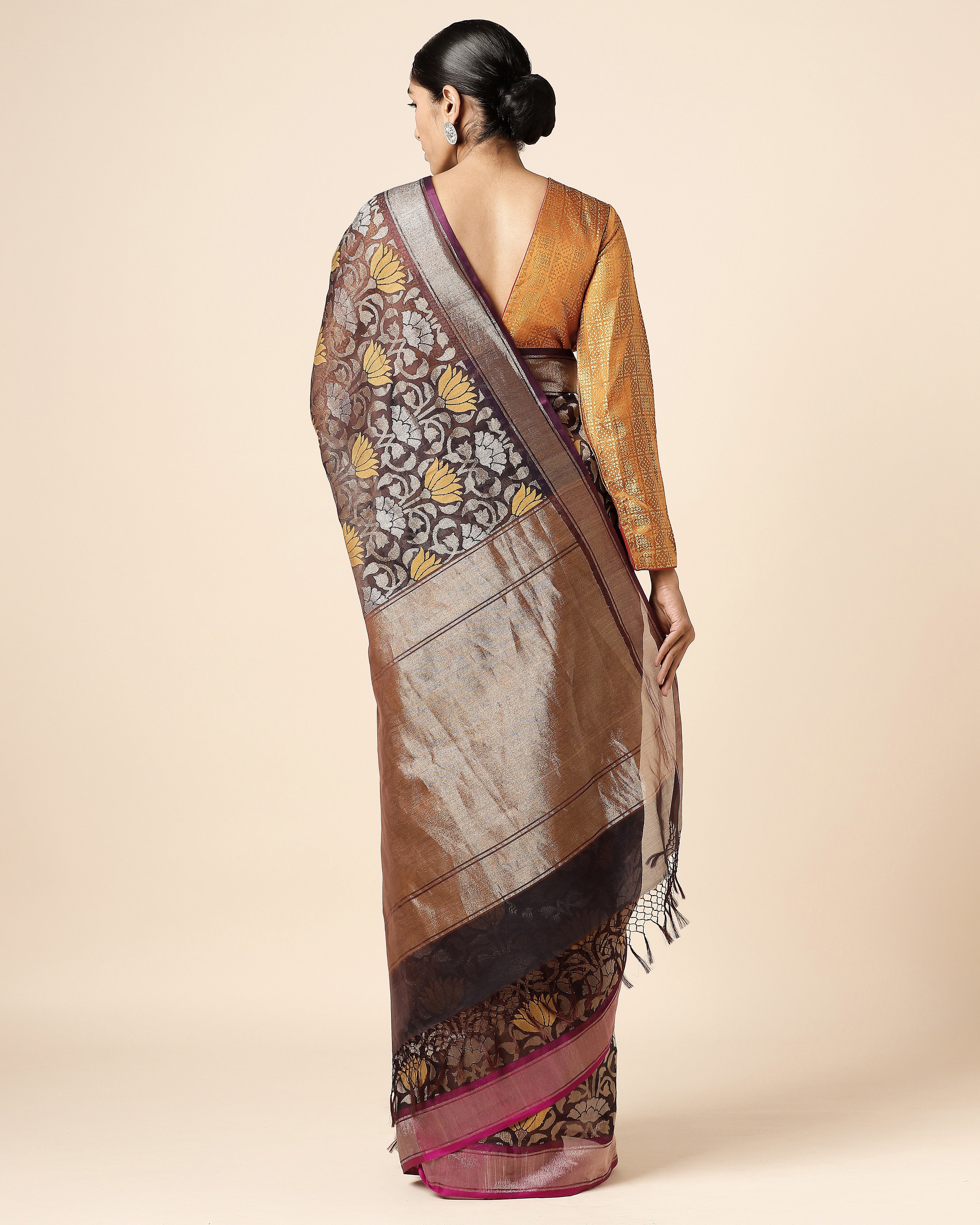 Noor Banarasi Jamdani Silk Cotton Saree