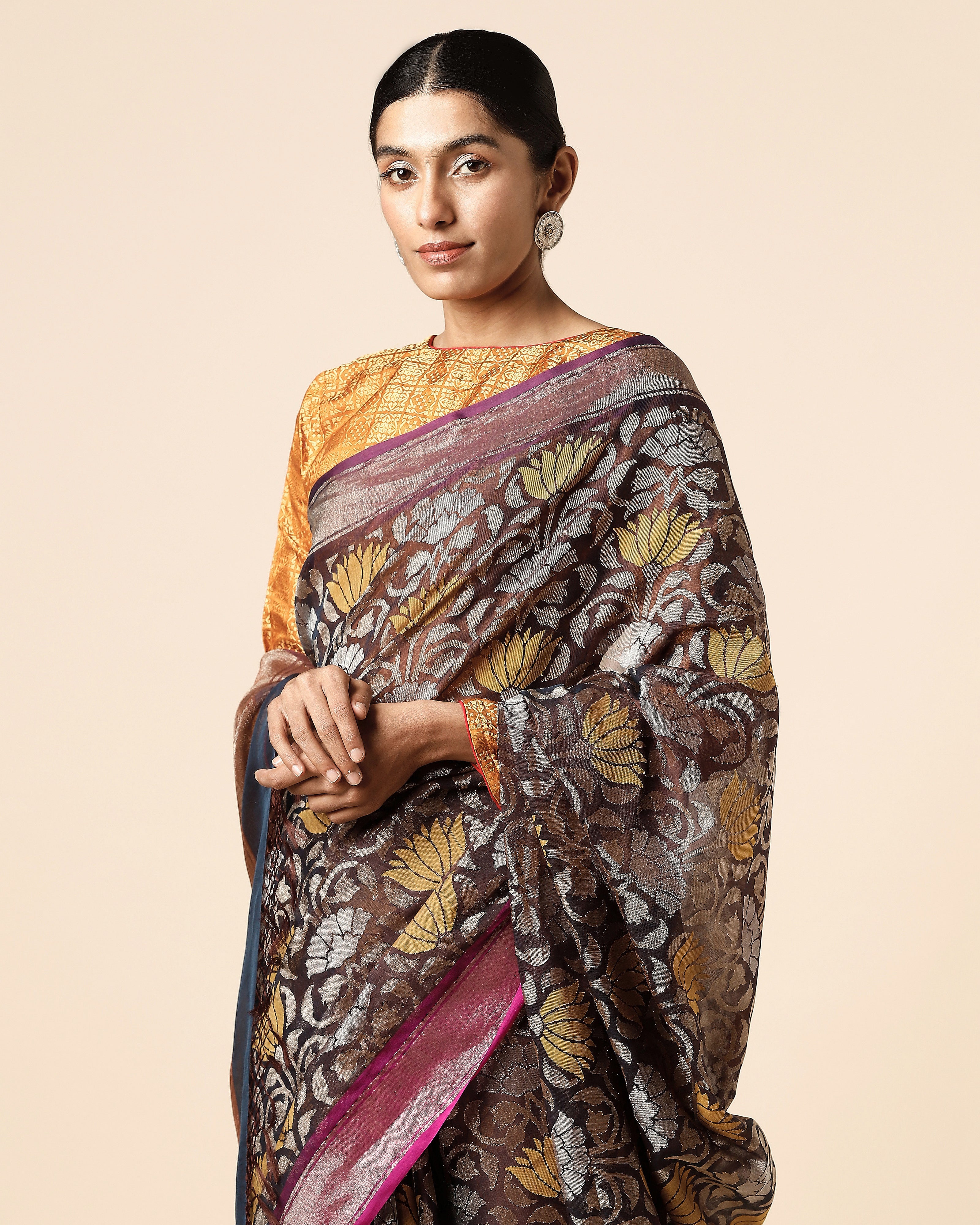 Noor Banarasi Jamdani Silk Cotton Saree