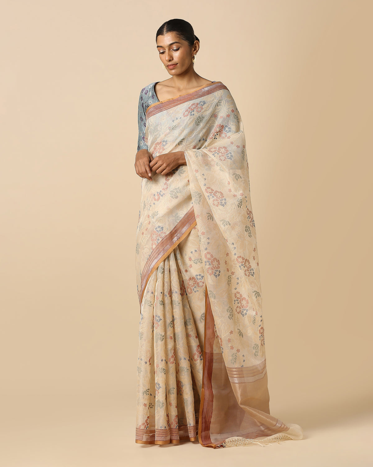 Hester Banarasi Jamdani Silk Cotton Saree