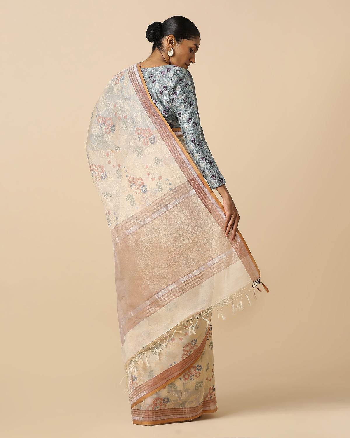 Hester Banarasi Jamdani Silk Cotton Saree