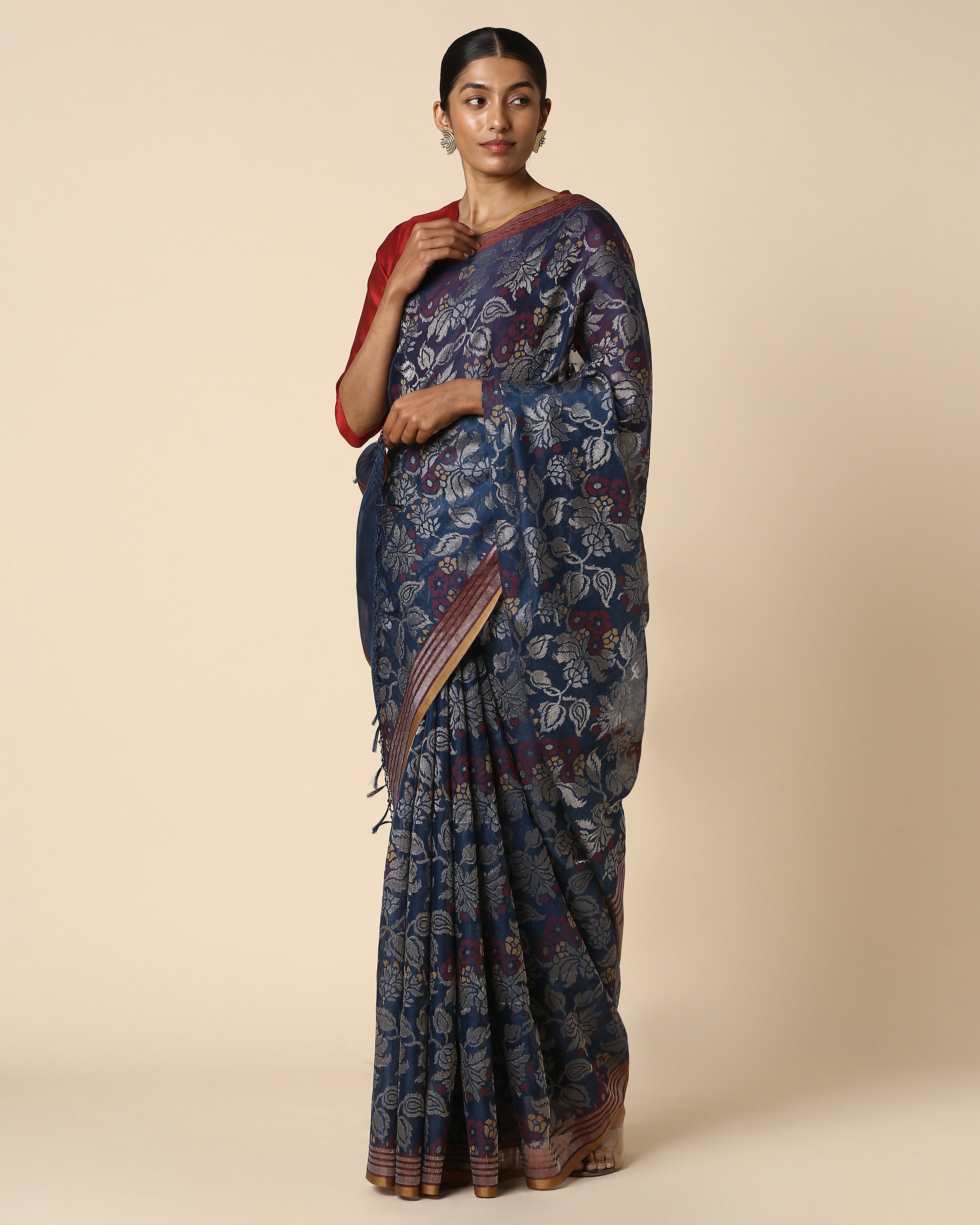 Hester Banarasi Jamdani Silk Cotton Saree