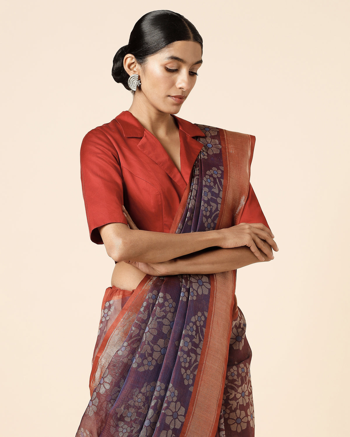 Adrin Banarasi Jamdani Cotton Saree