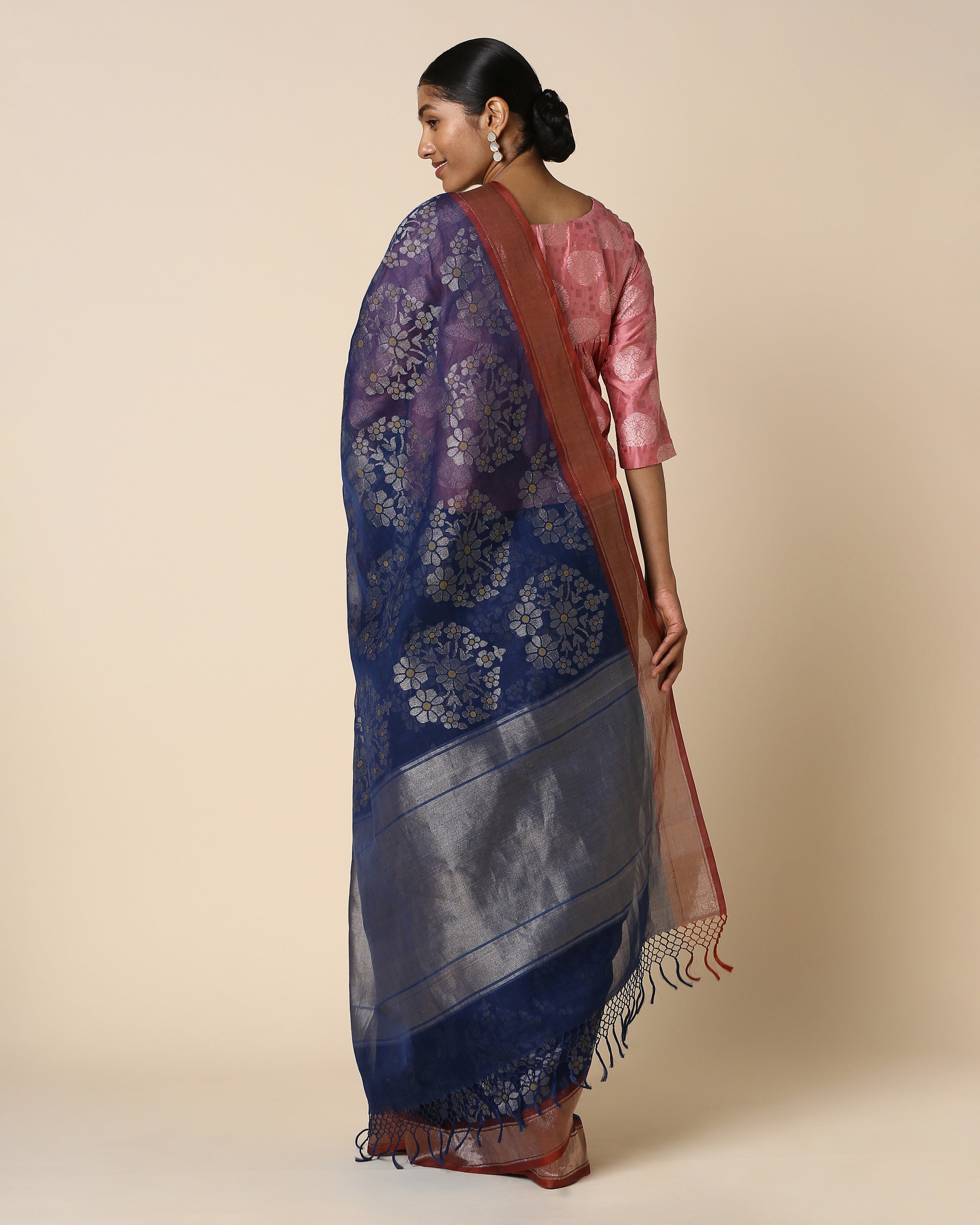 Adrin Banarasi Jamdani Cotton Saree