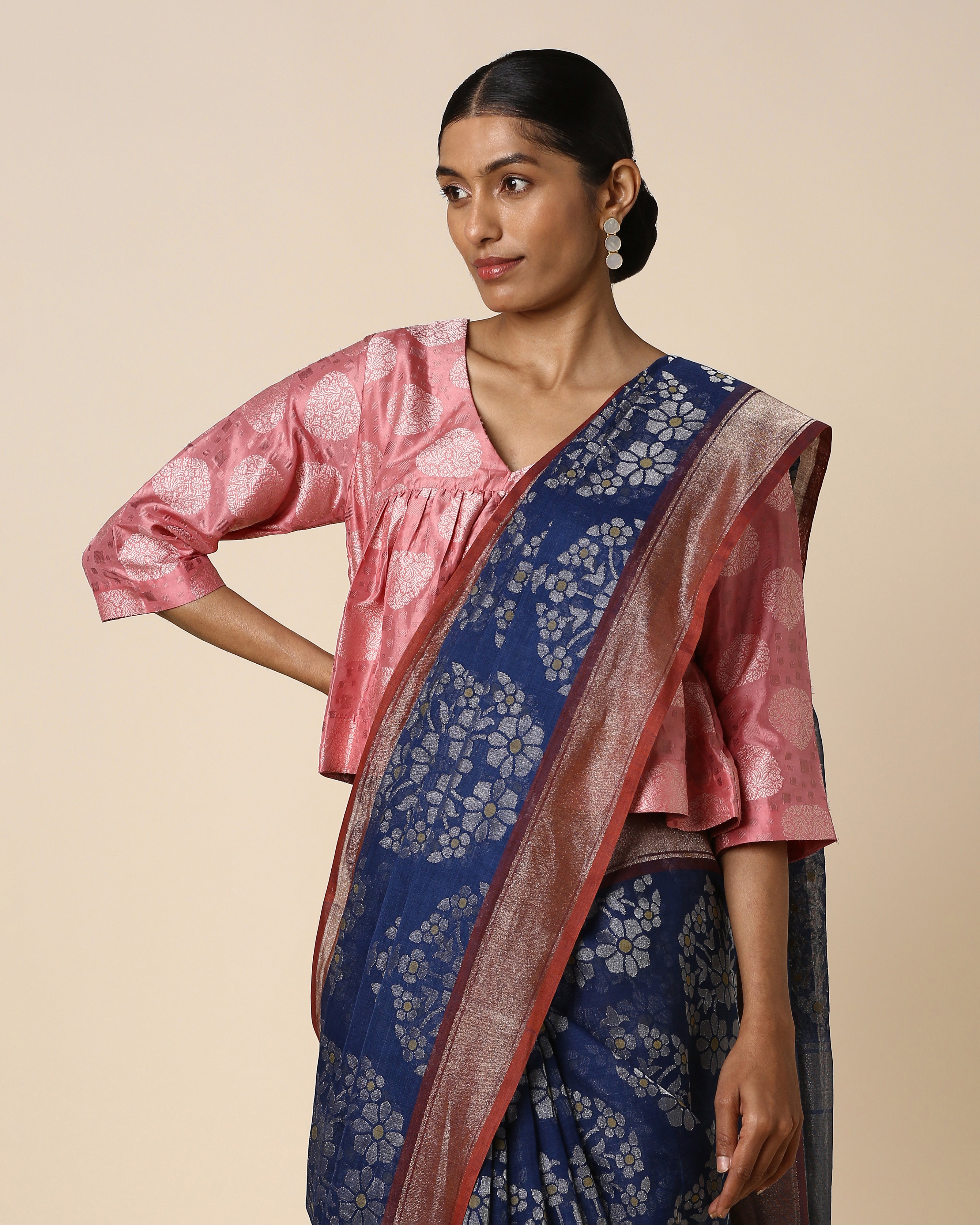 Adrin Banarasi Jamdani Cotton Saree