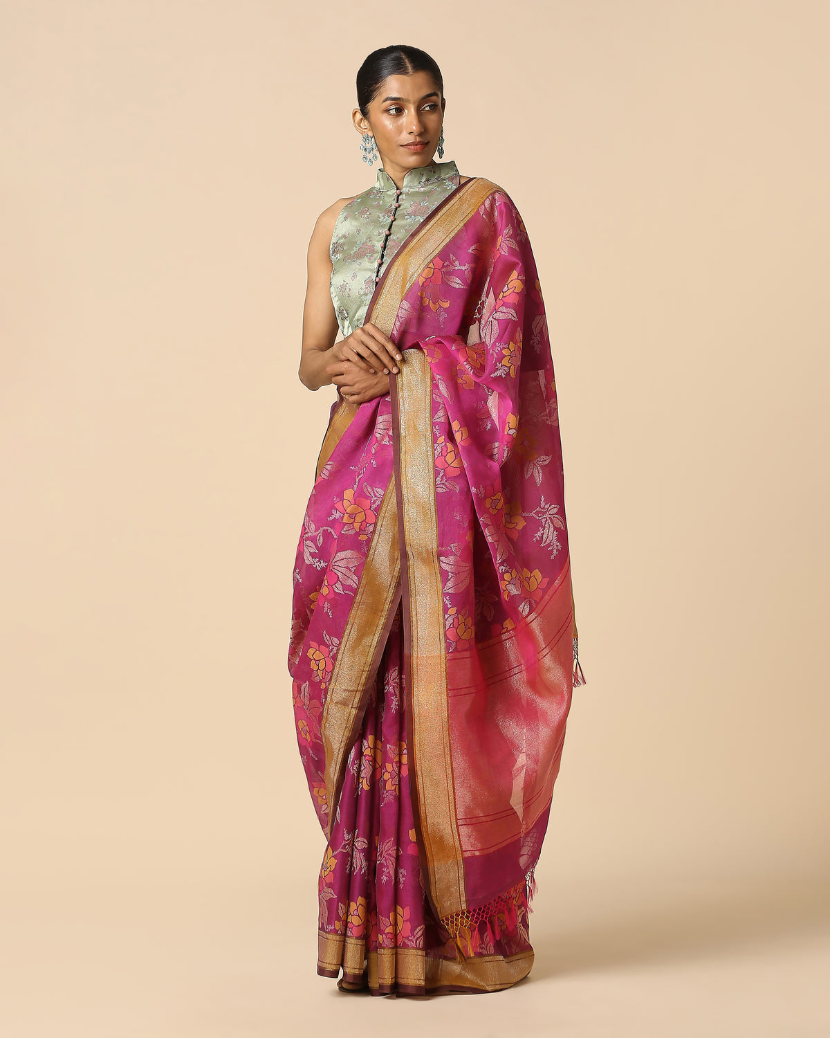 Safia Banarasi Jamdani Silk Cotton Saree