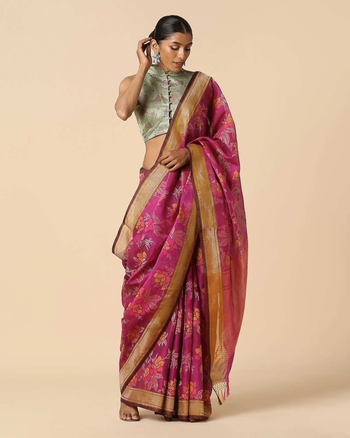 Safia Banarasi Jamdani Silk Cotton Saree