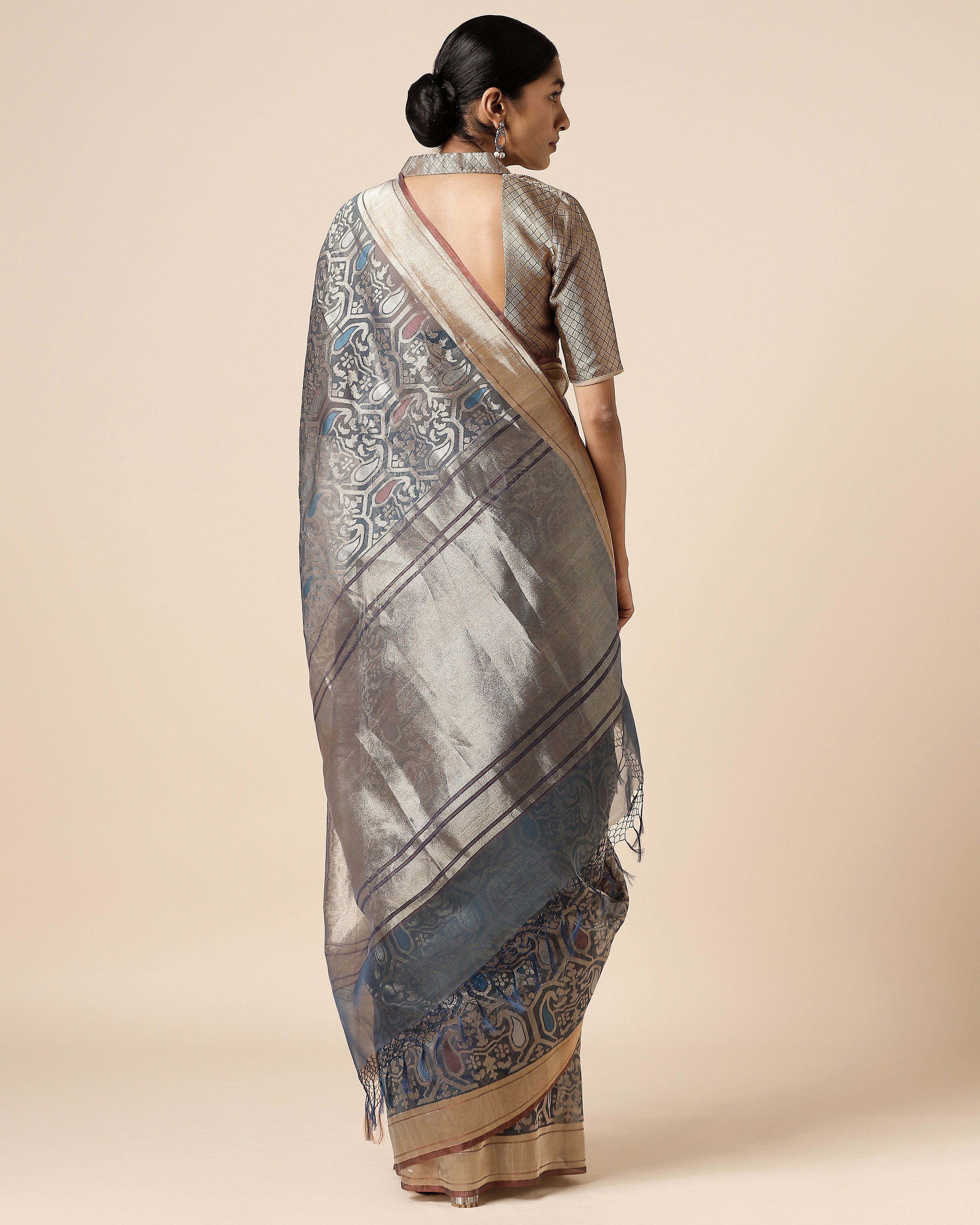 Keyani Banarasi Jamdani Silk Cotton Saree