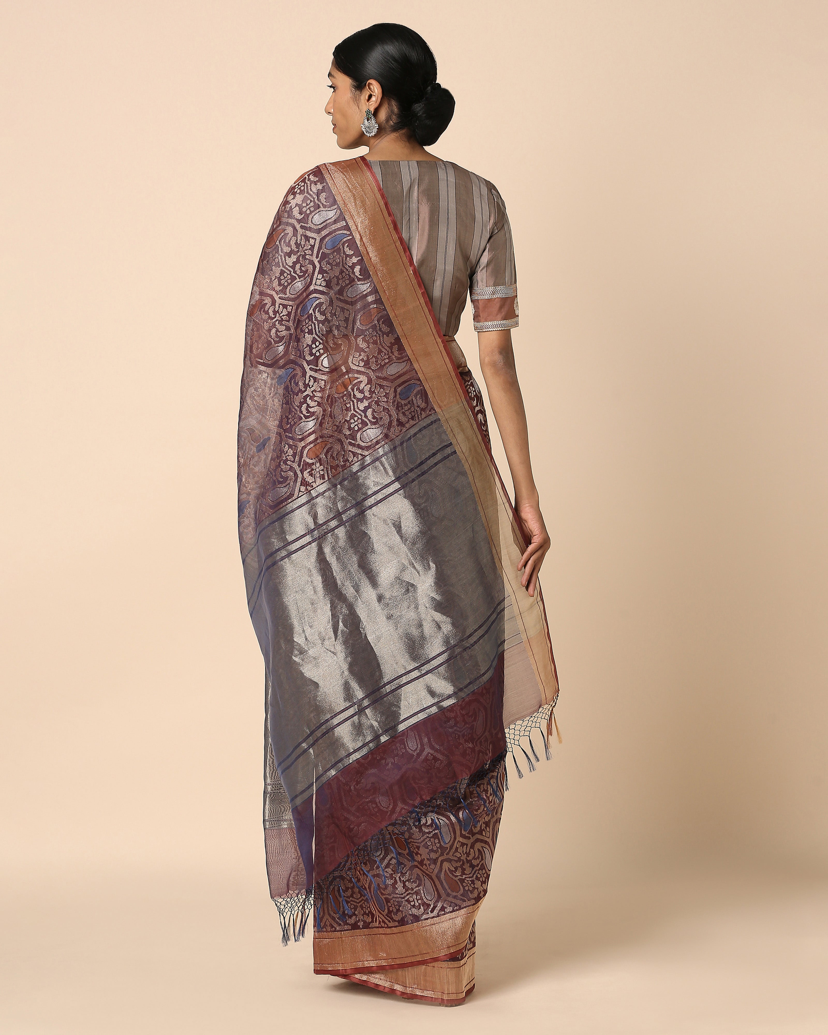 Keyani Banarasi Jamdani Silk Cotton Saree