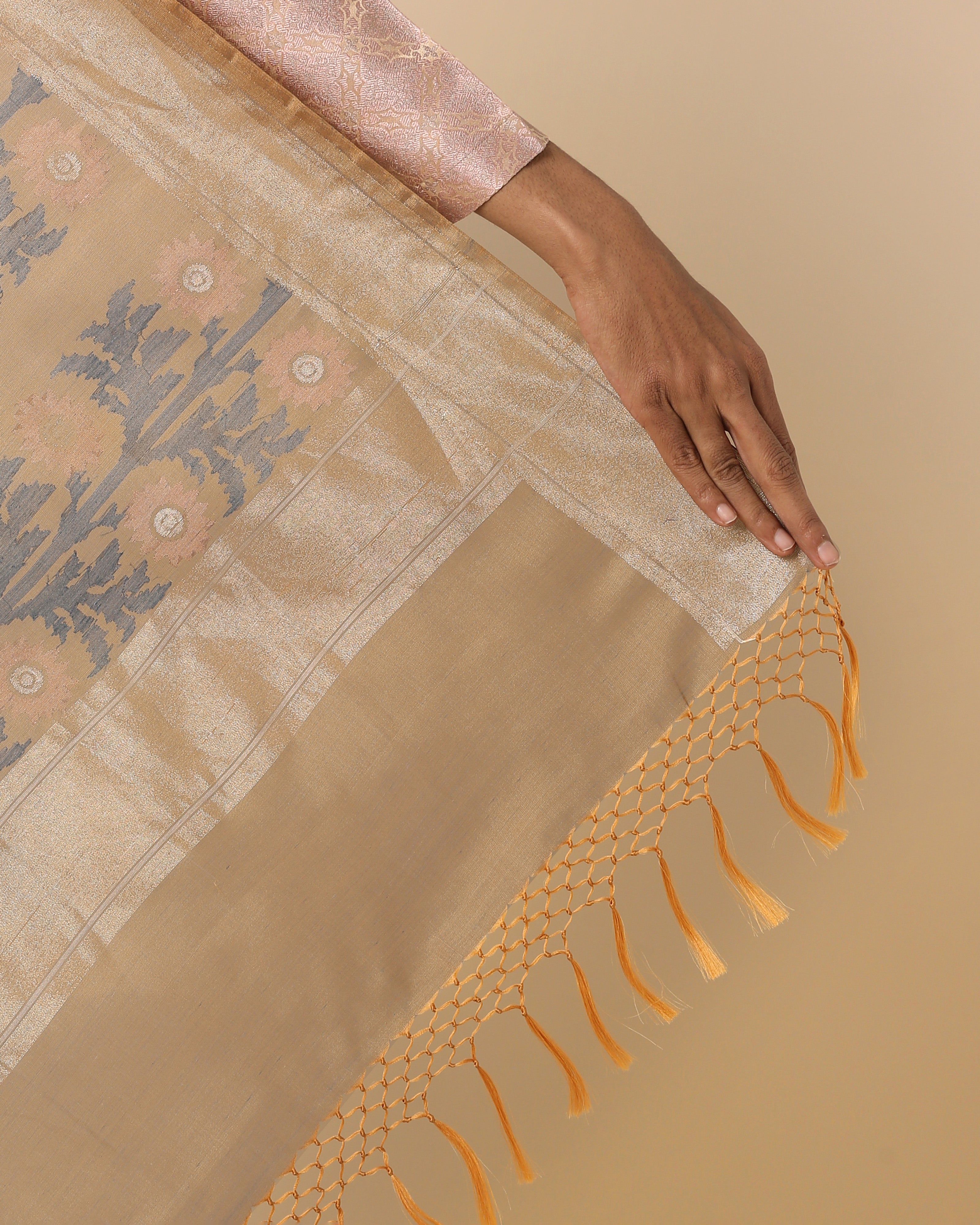 Melis Banarasi Jamdani Silk Cotton Saree