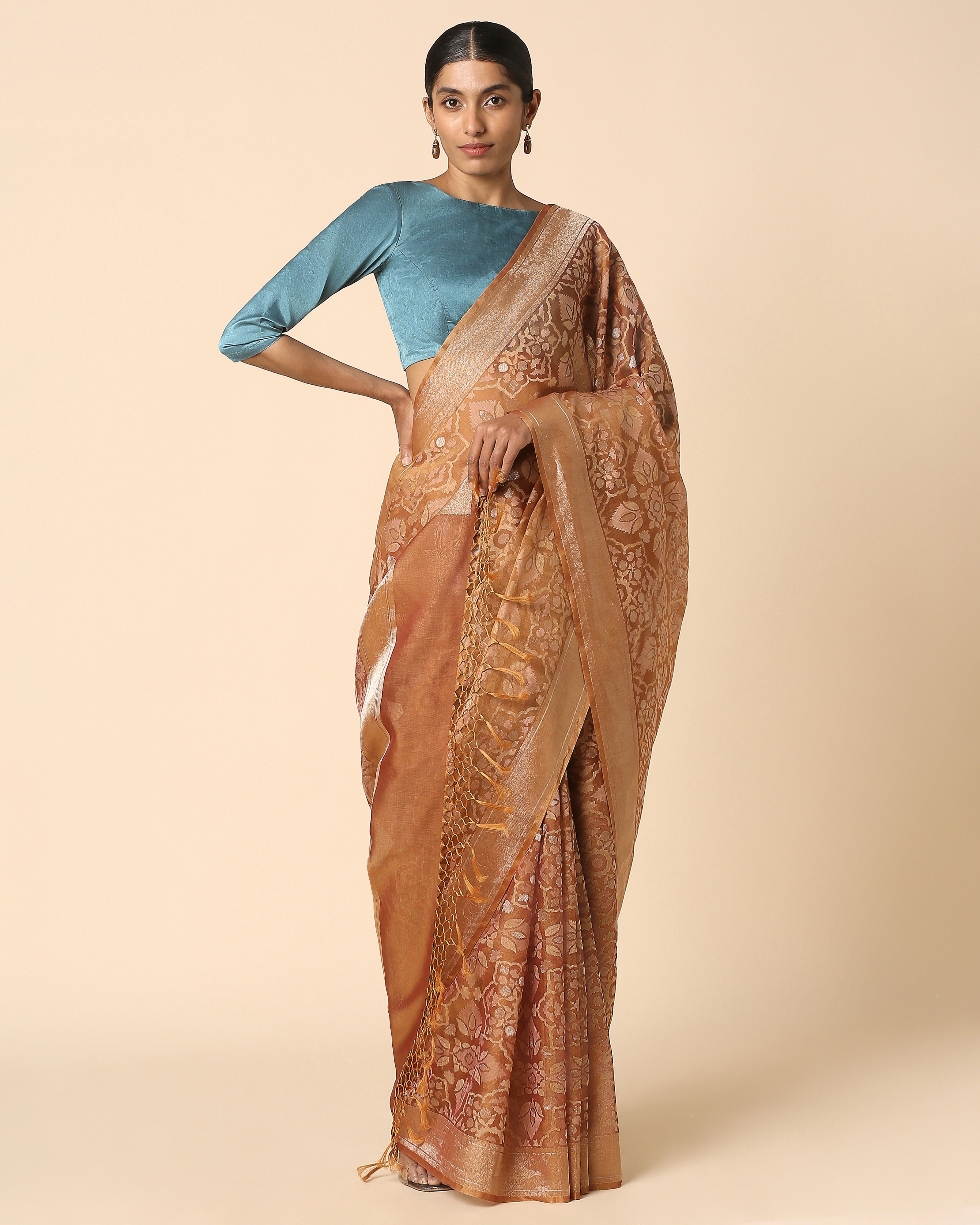 Melis Banarasi Jamdani Silk Cotton Saree