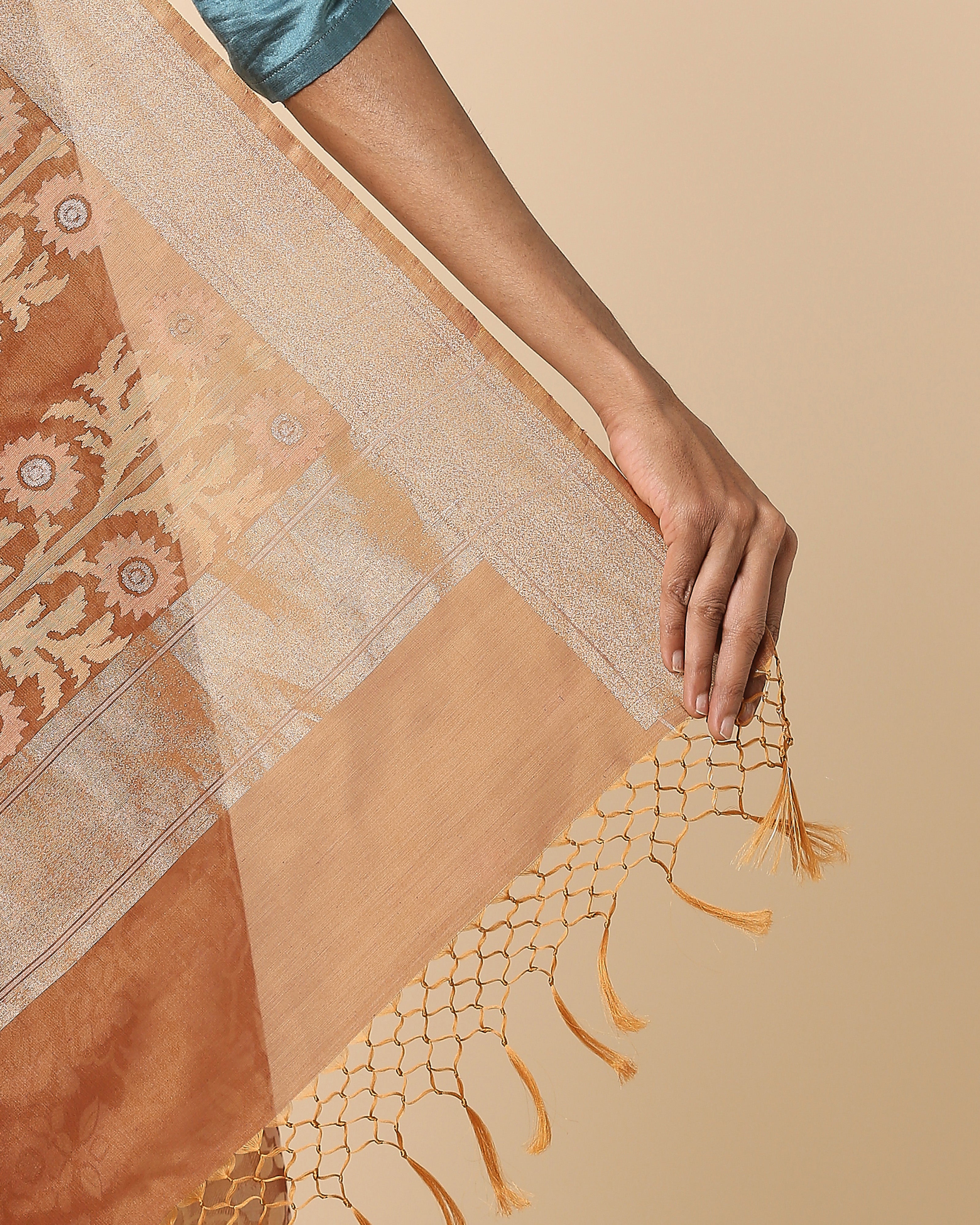 Melis Banarasi Jamdani Silk Cotton Saree