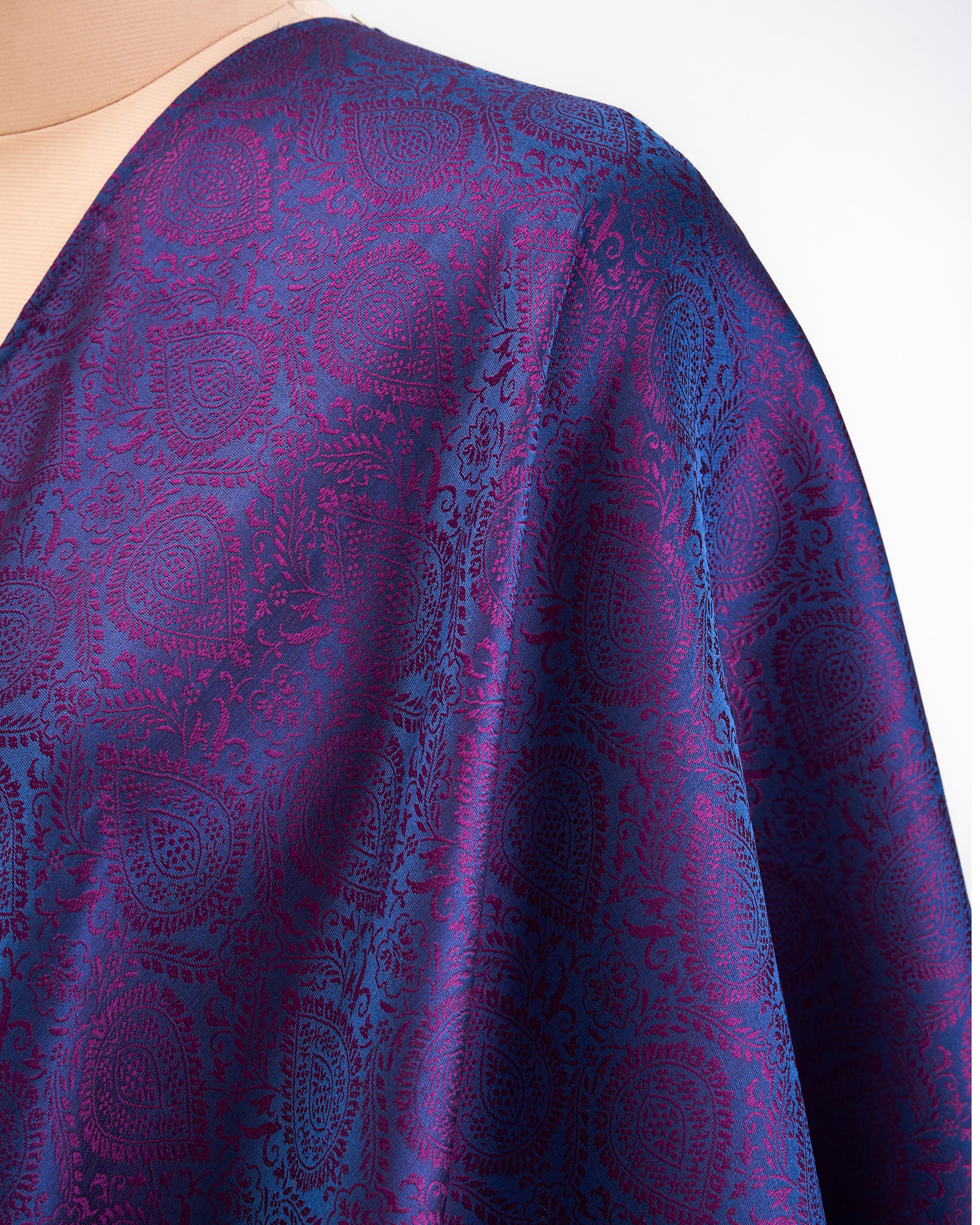 Pabani Banarasi Tanchoi Silk Suit Fabric