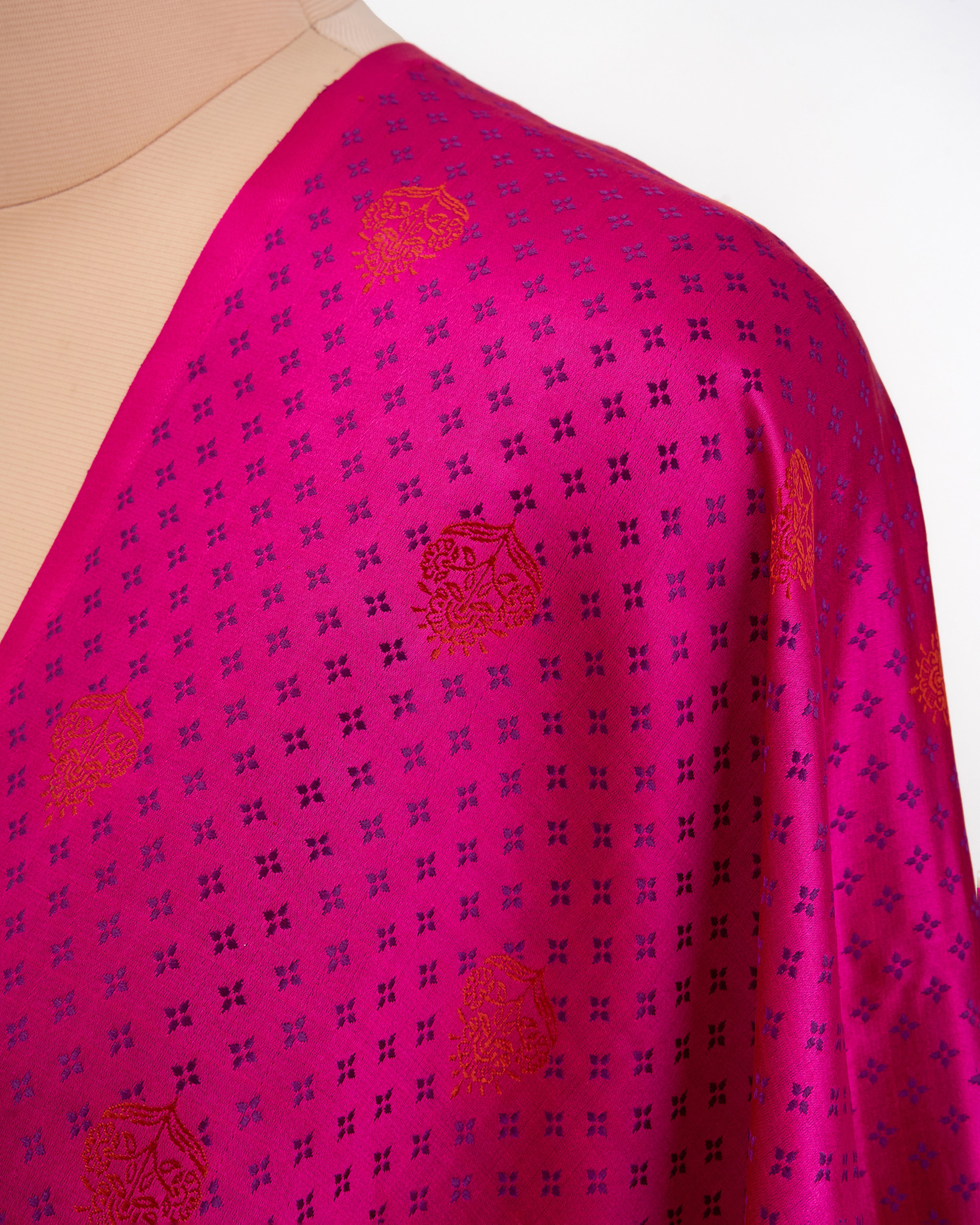 Harper Banarasi Tanchoi Silk Suit Fabric
