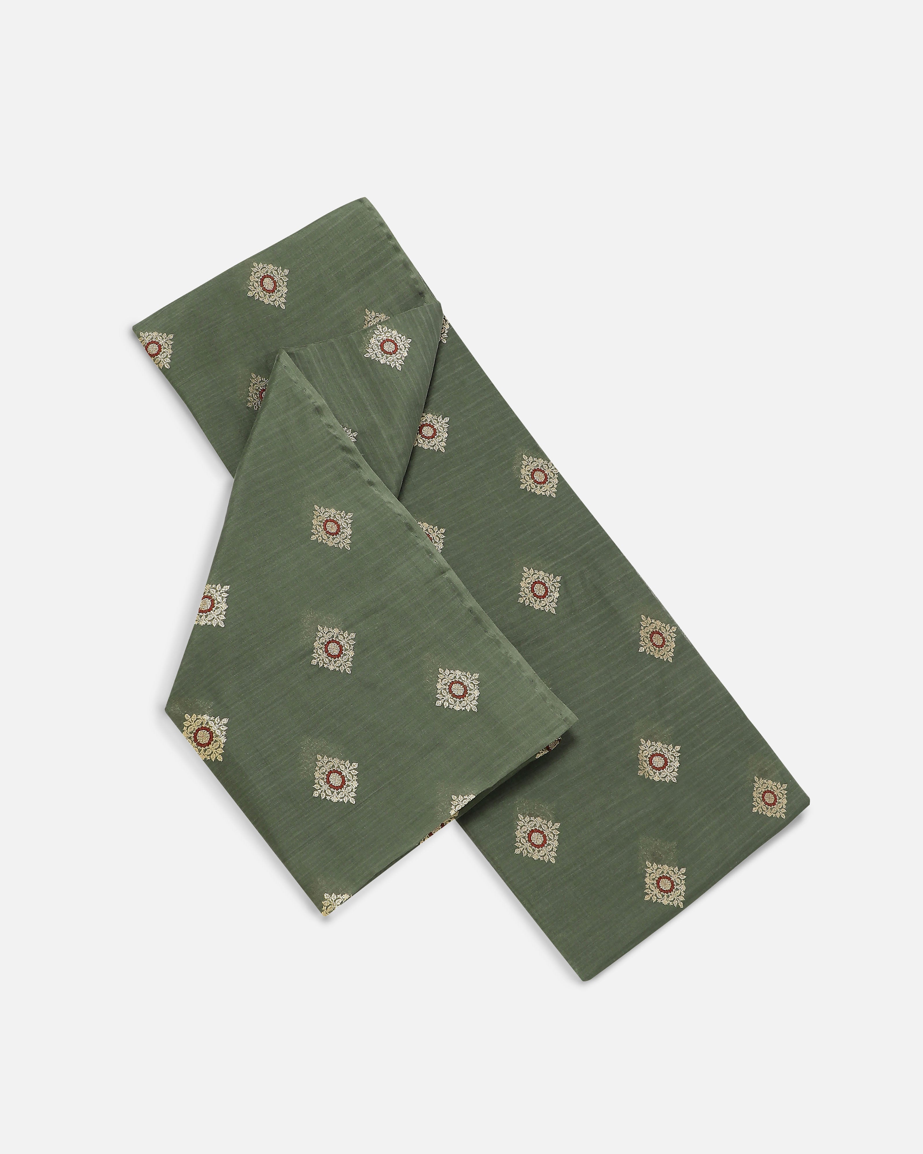 Vanya Banarasi Kadwa Silk Cotton Suit Fabric