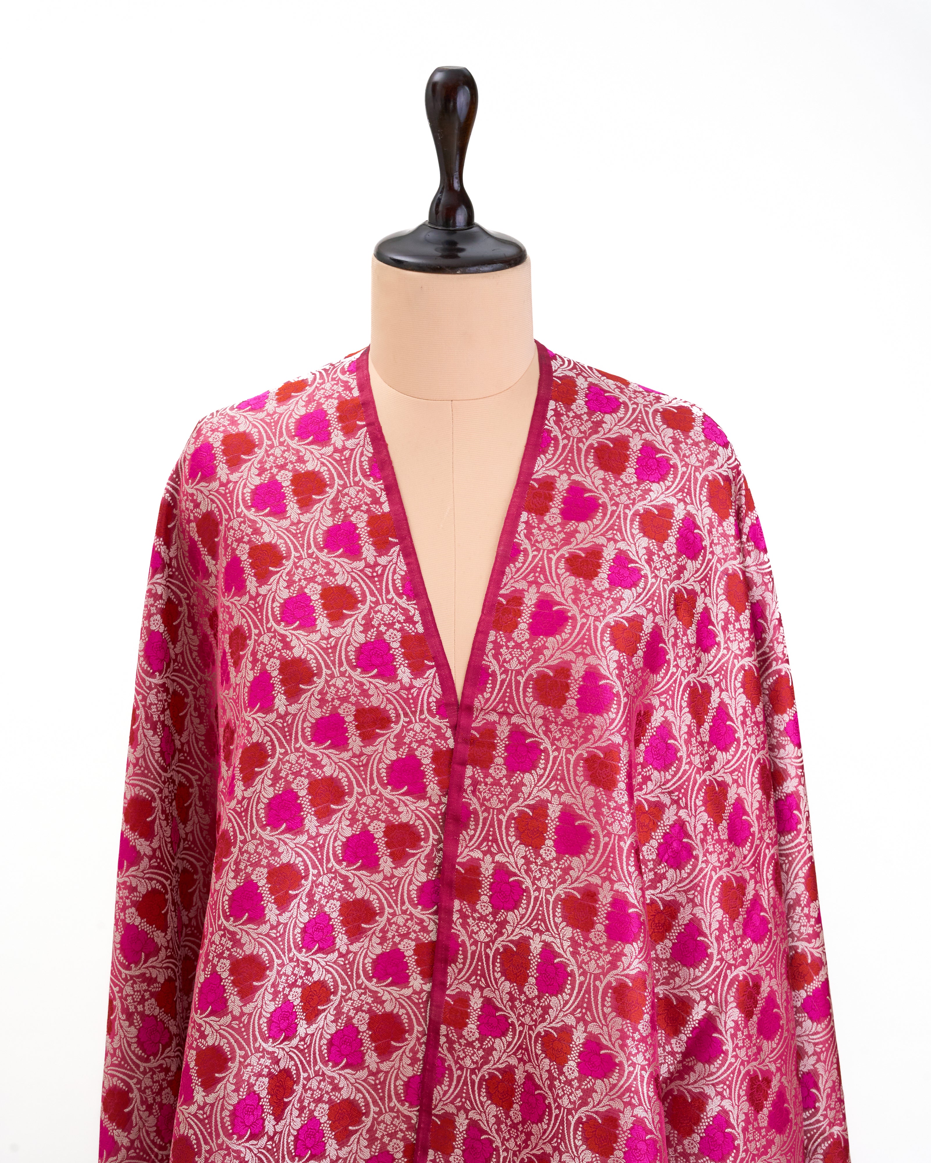 Raina Banarasi Tanchoi Silk Suit Fabric