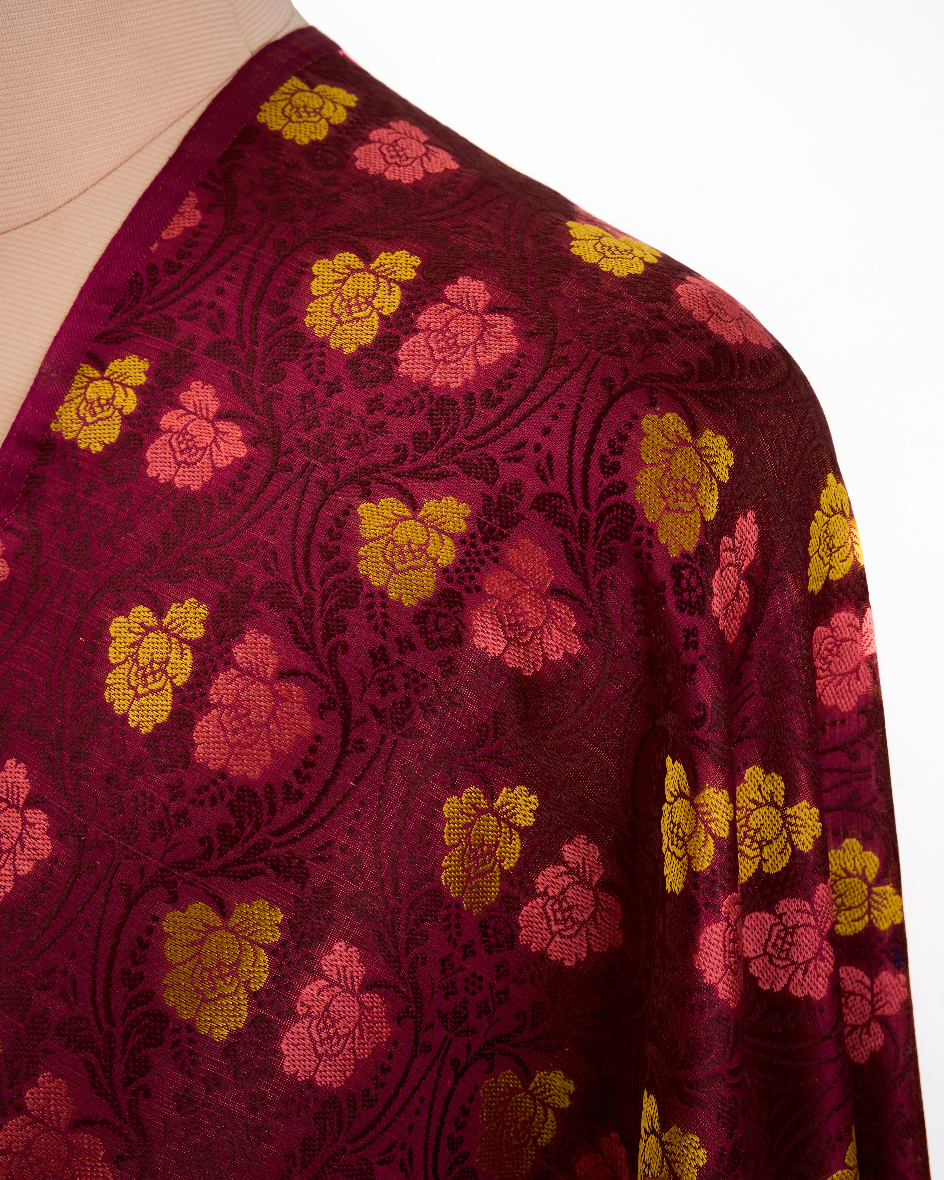 Raina Banarasi Tanchoi Silk Suit Fabric