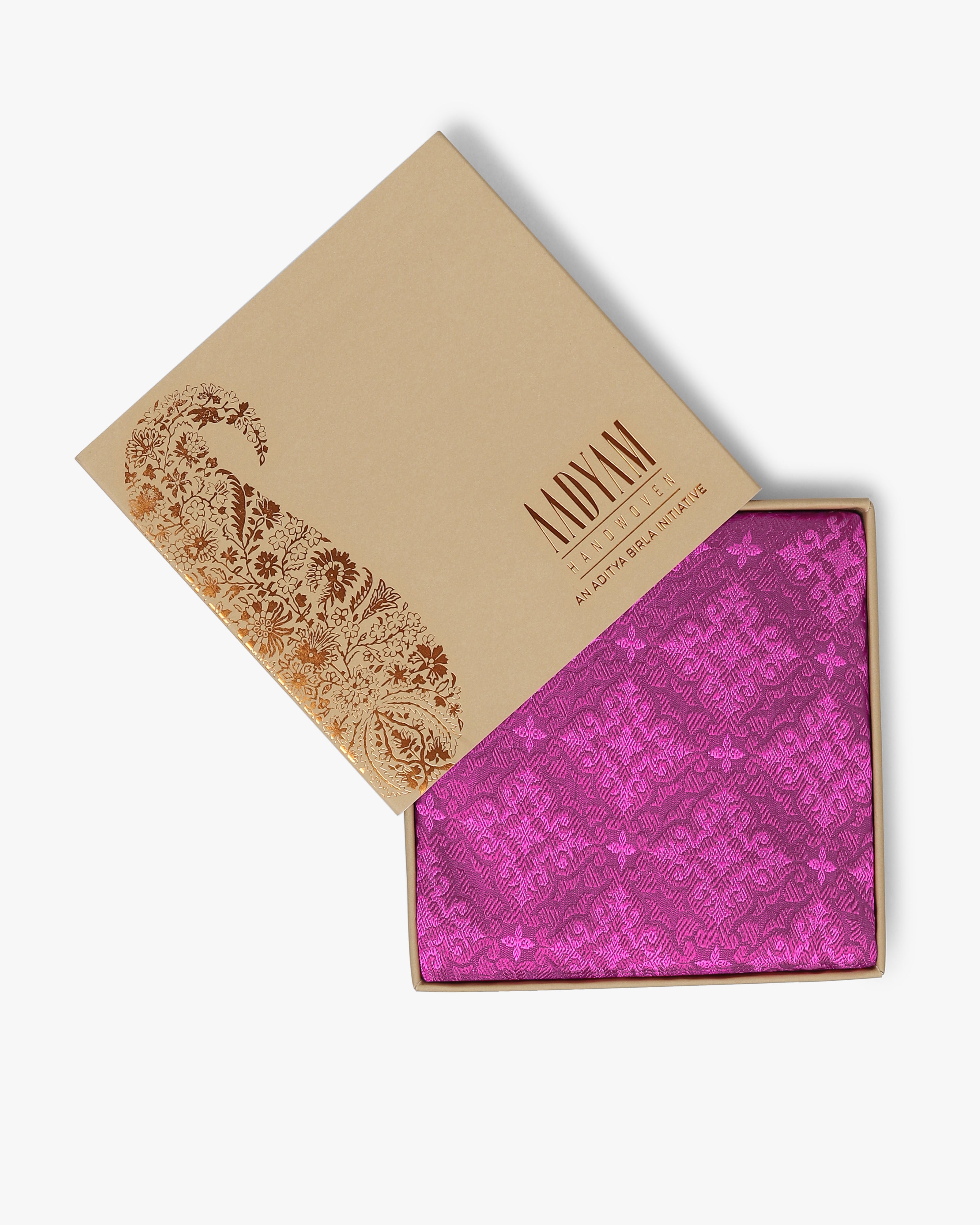 Mosaic Banarasi Tanchoi Silk Pocket Square